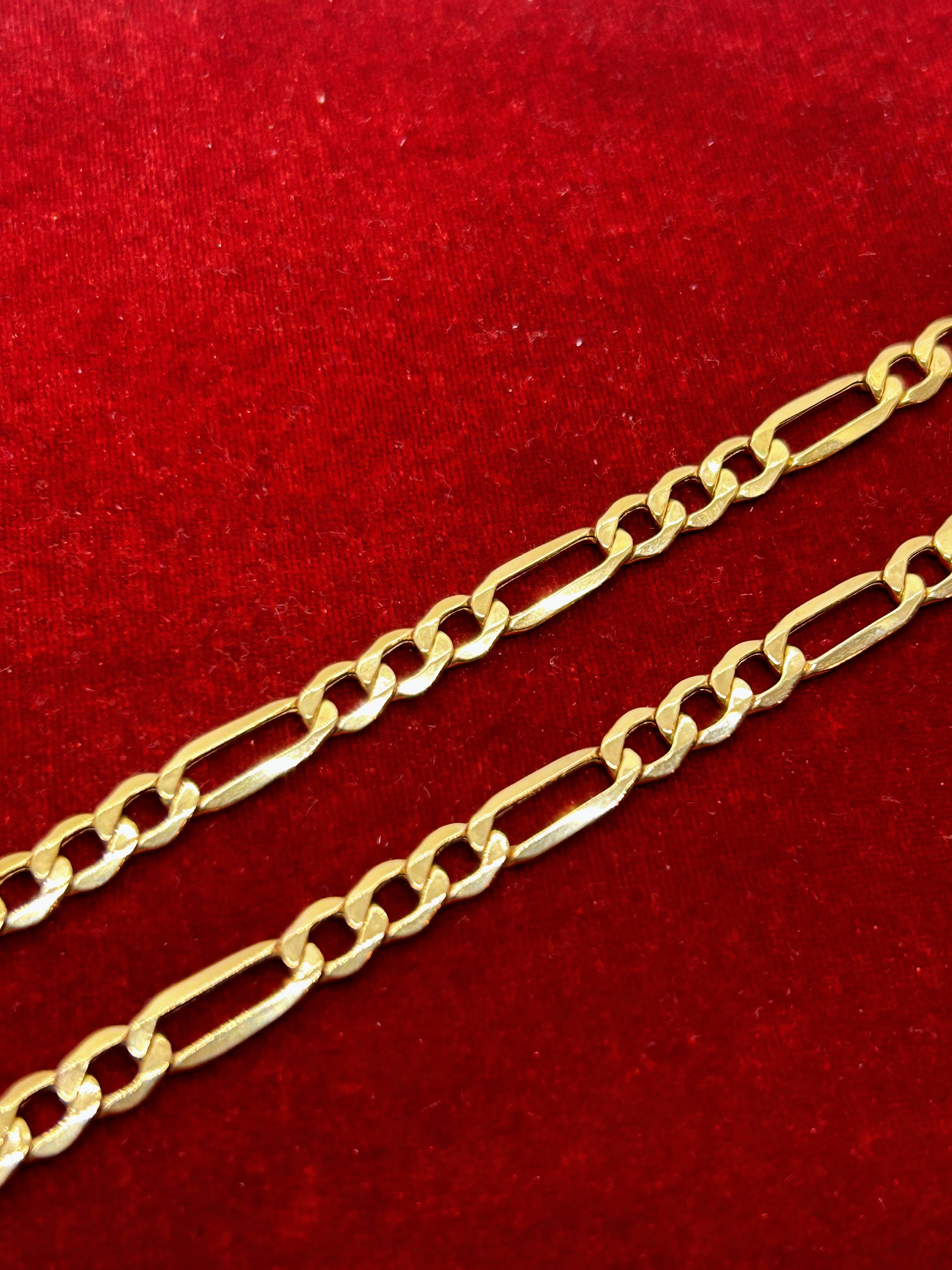 Gold Figaro Chains – Bijouterie-Panthère