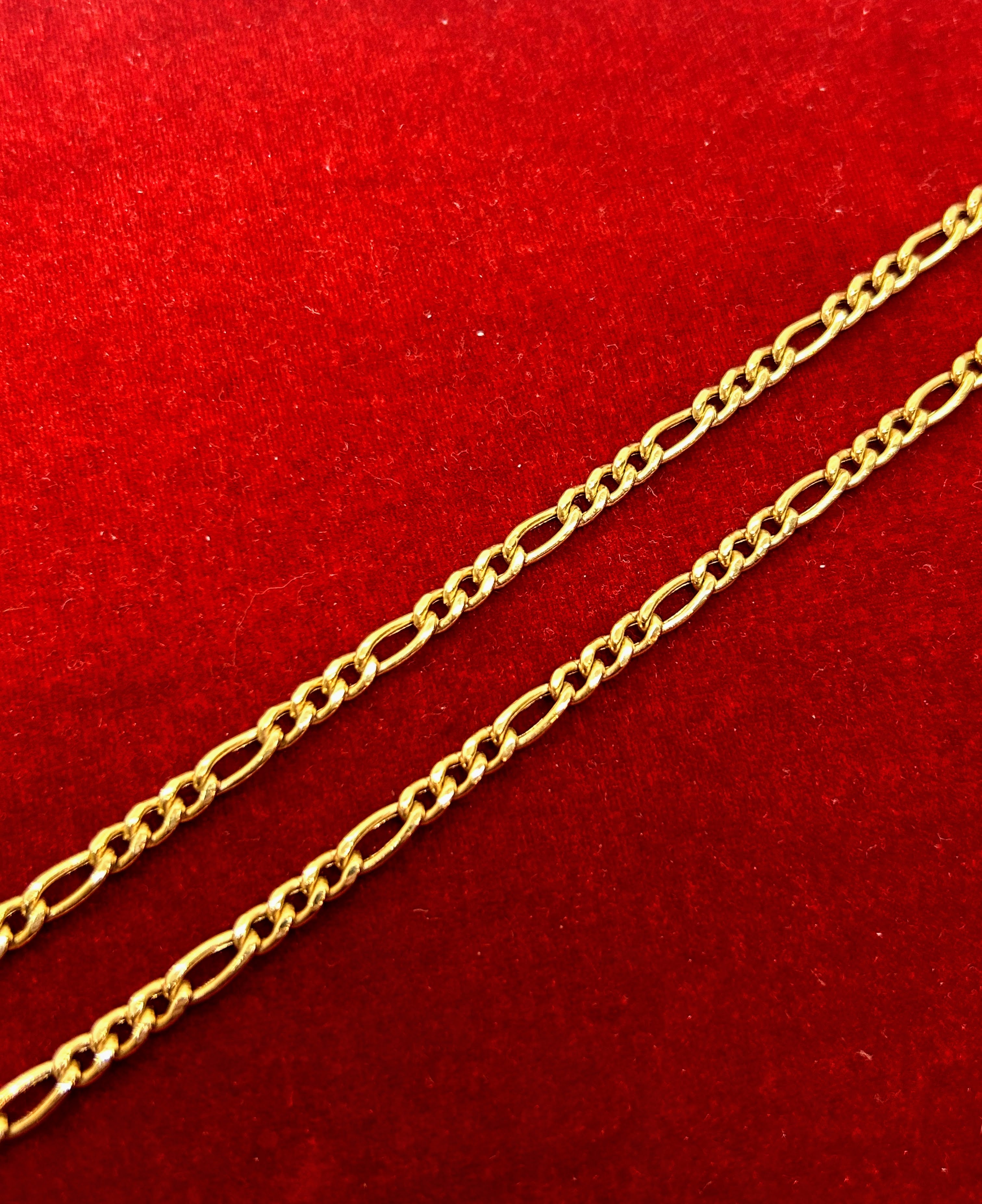 10k Gold Figaro Chain ~4.2mm