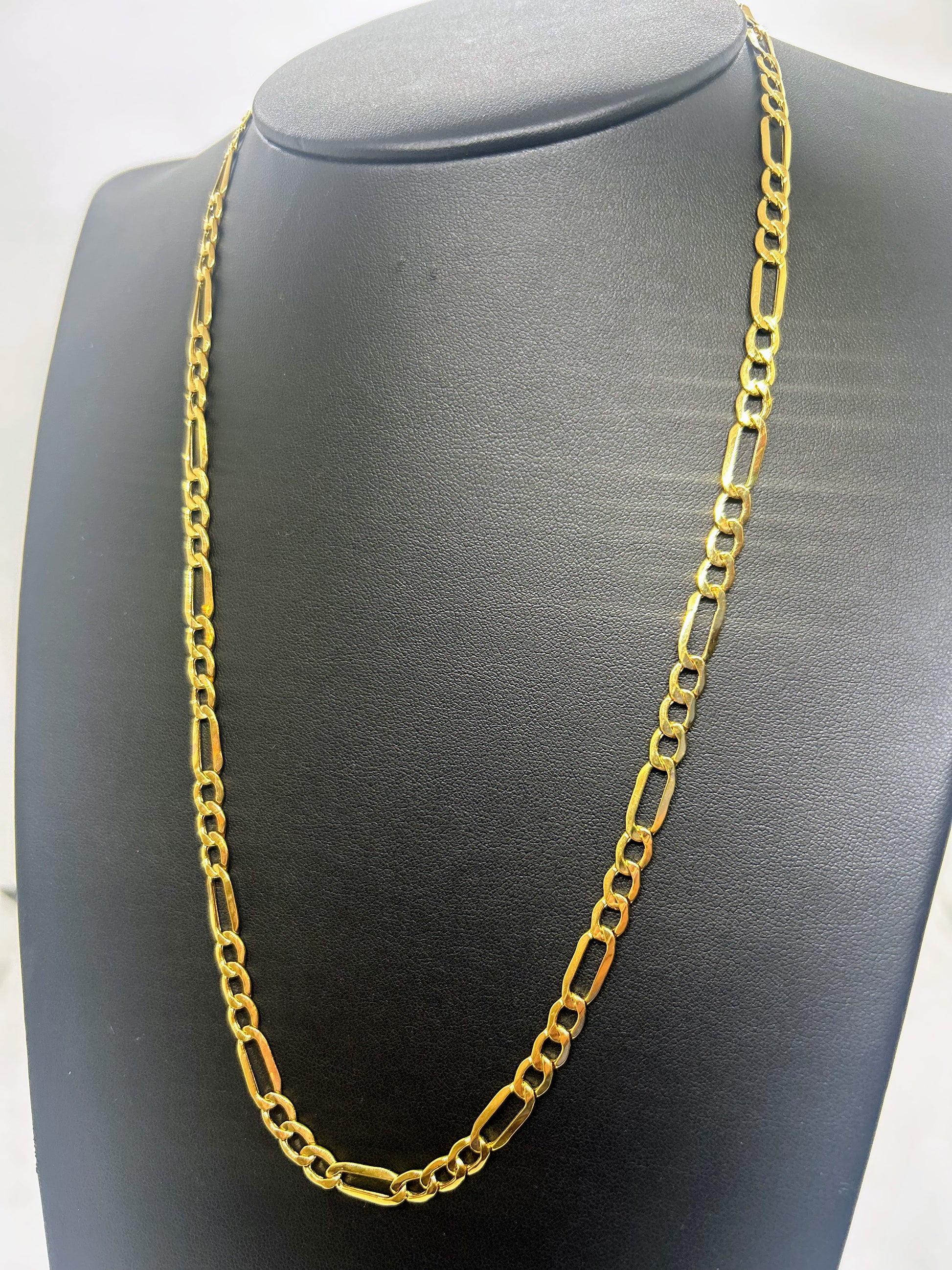 10k Gold Figaro chain ~5.5mm wide