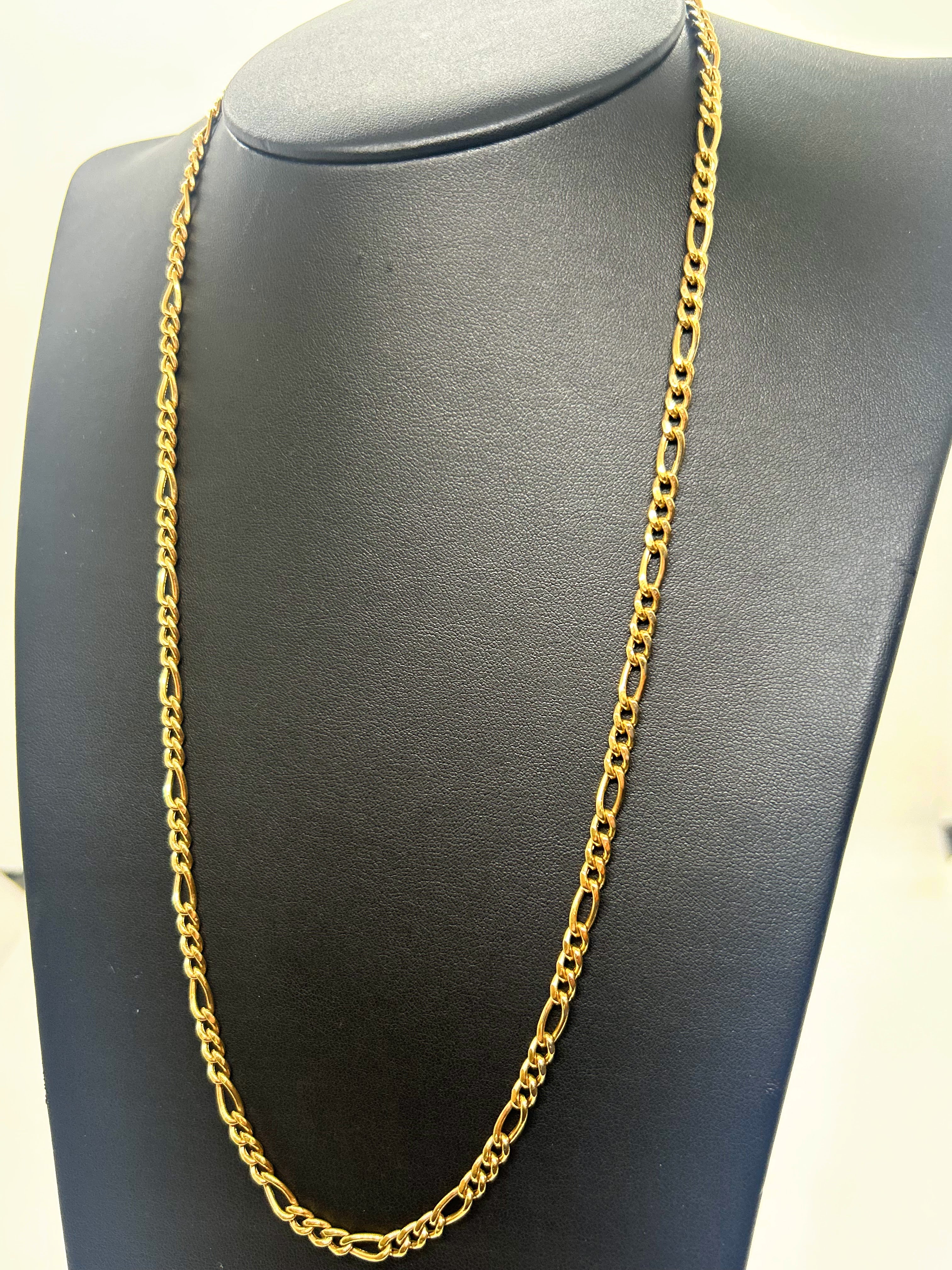 10k Gold Figaro Chain ~4.2mm