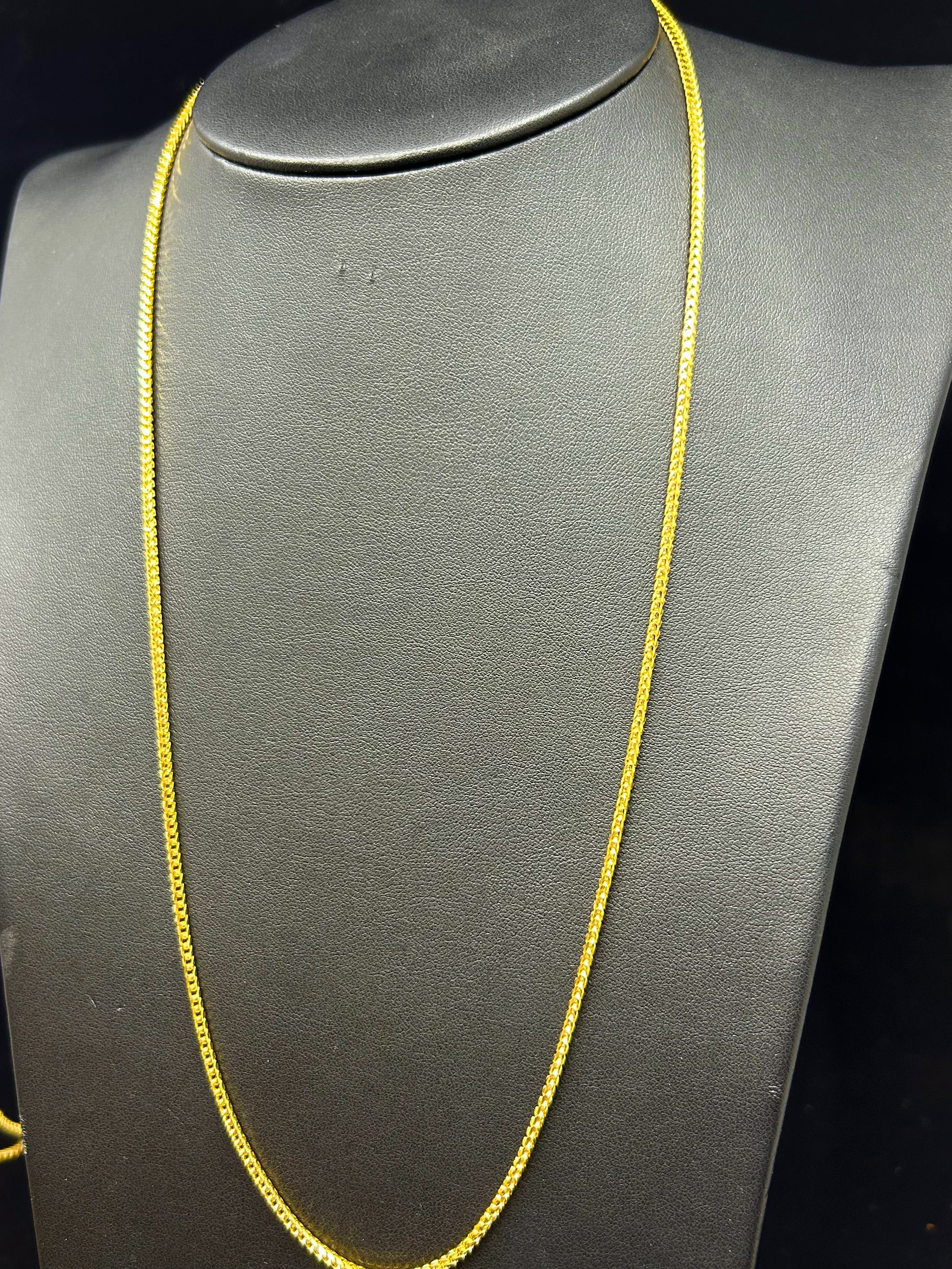 10k Solid Franco chains ~1.5mm