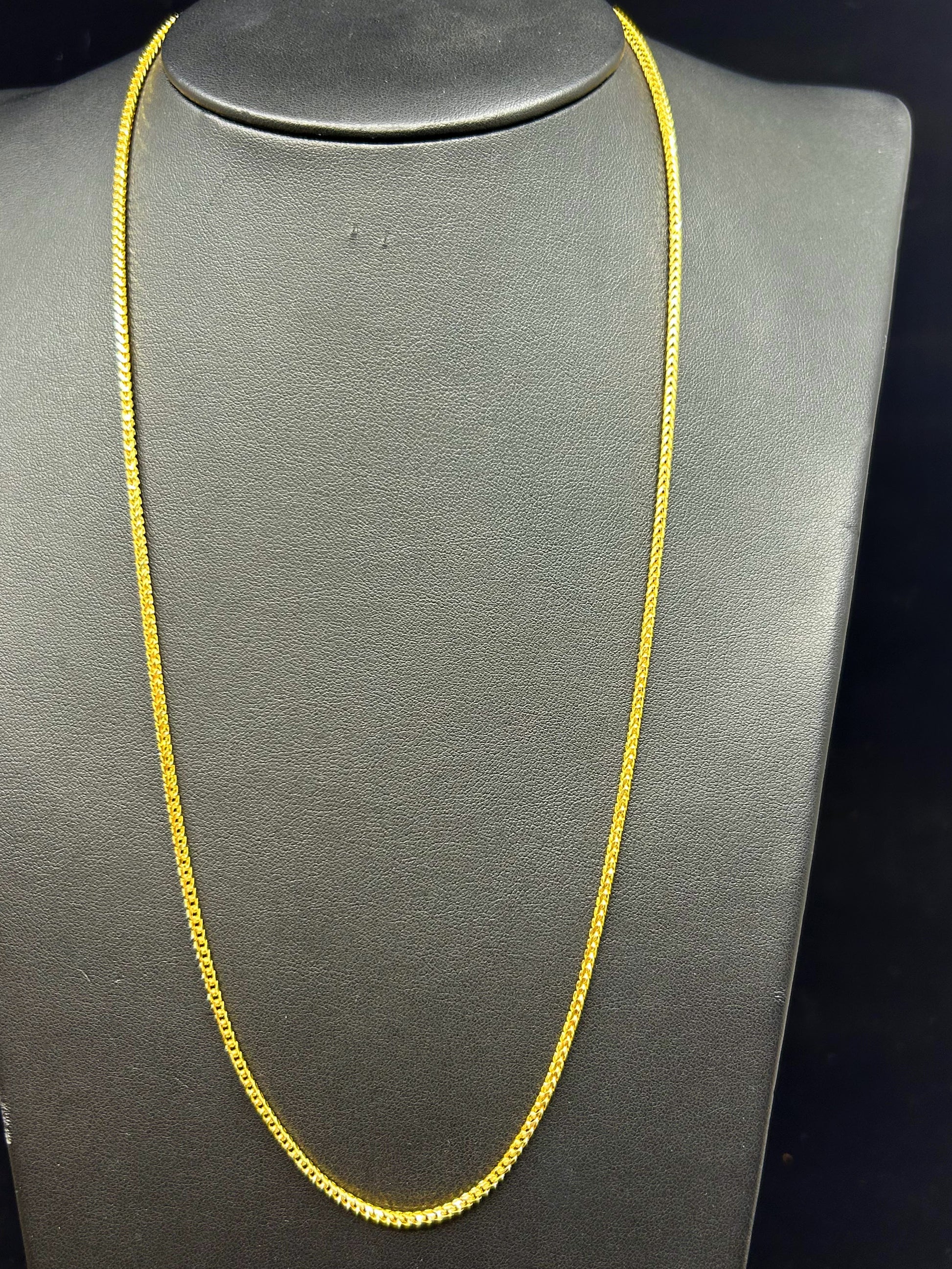 10k Solid Franco chains ~1.5mm