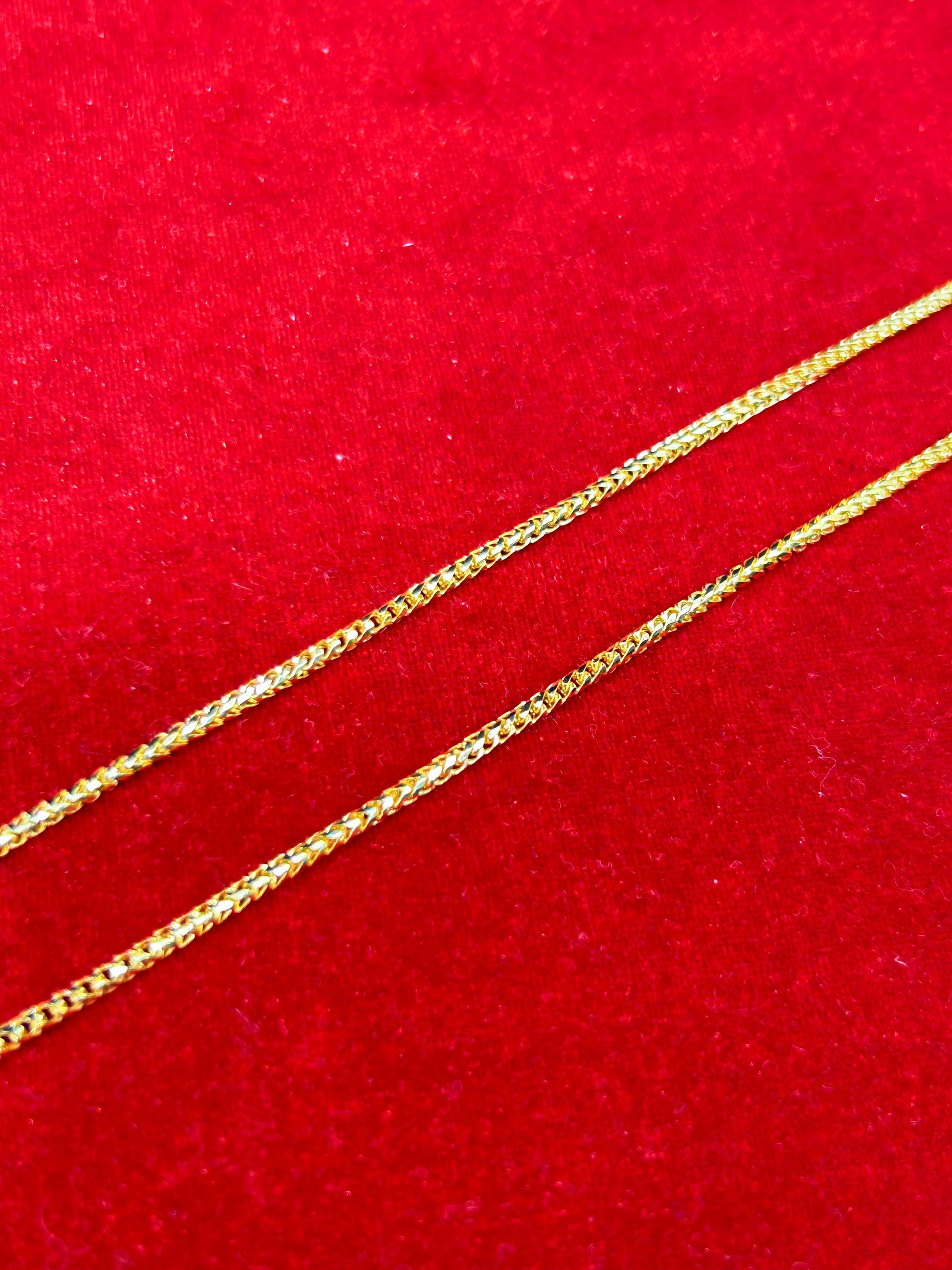 10k Solid Franco chains ~1.5mm