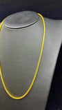 10k Gold Round Solid Franco chain diamond cut 3.1mm