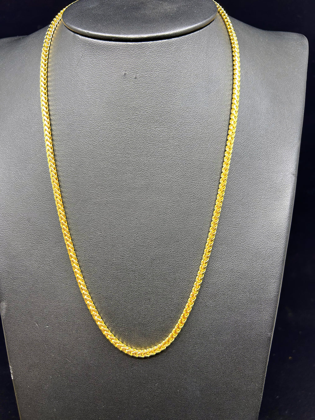 Solid gold tight Franco chain 3mm