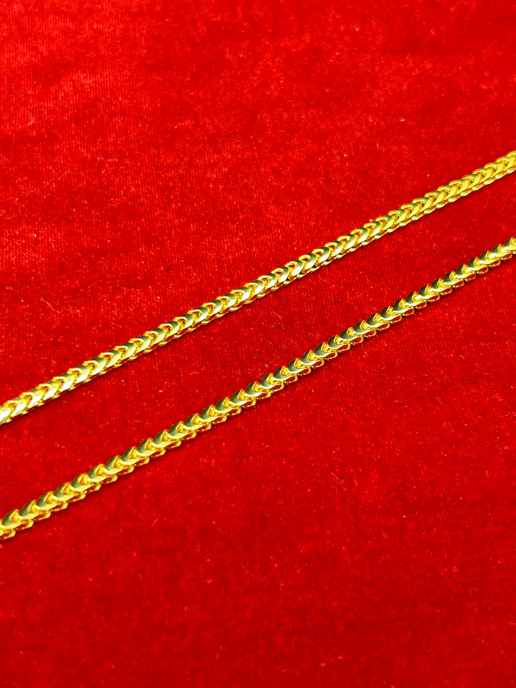 Solid gold tight Franco chain 3mm