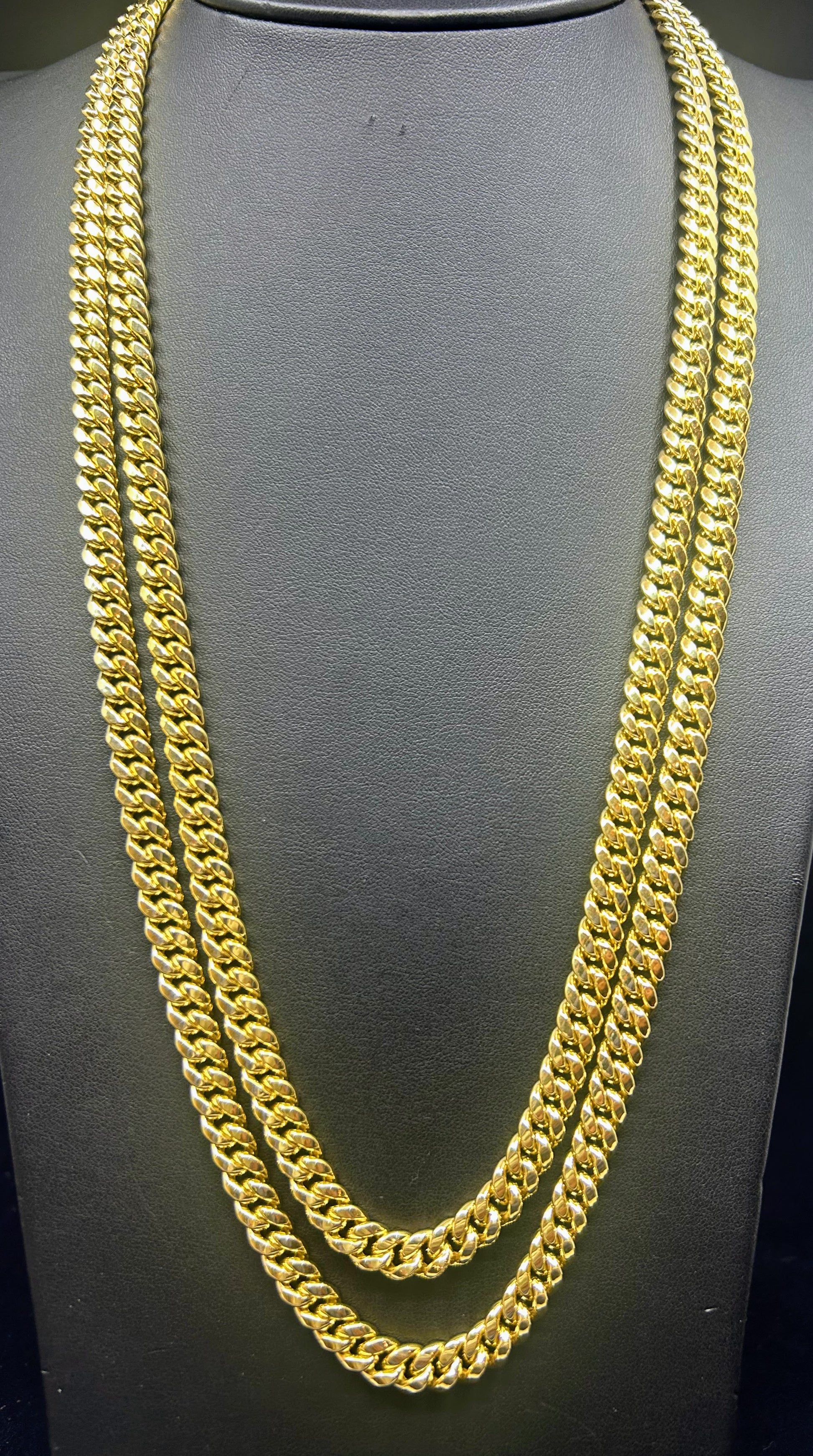 10k Gold Cuban Chain ~7.6mm