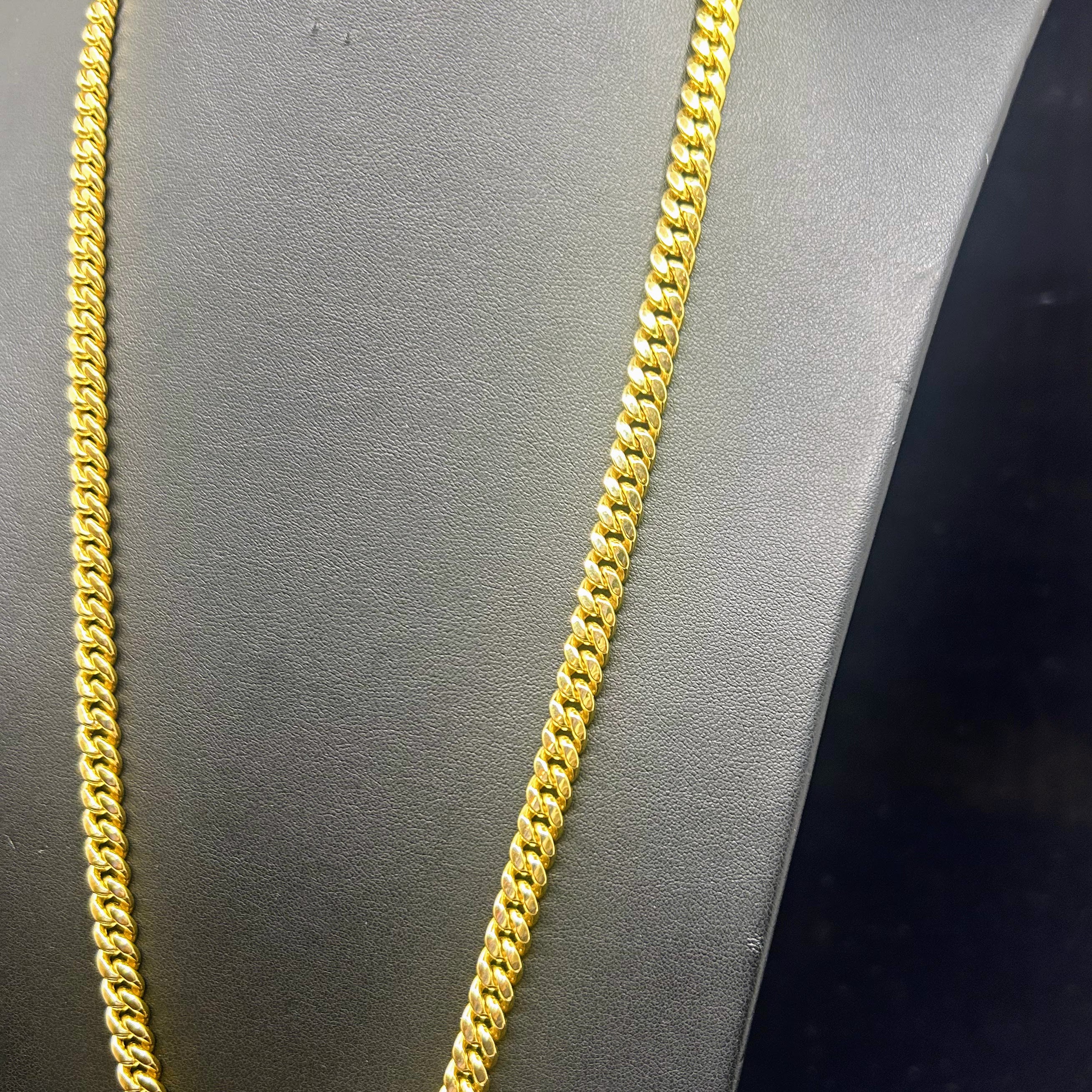 10k Gold Cuban chain ~7mm