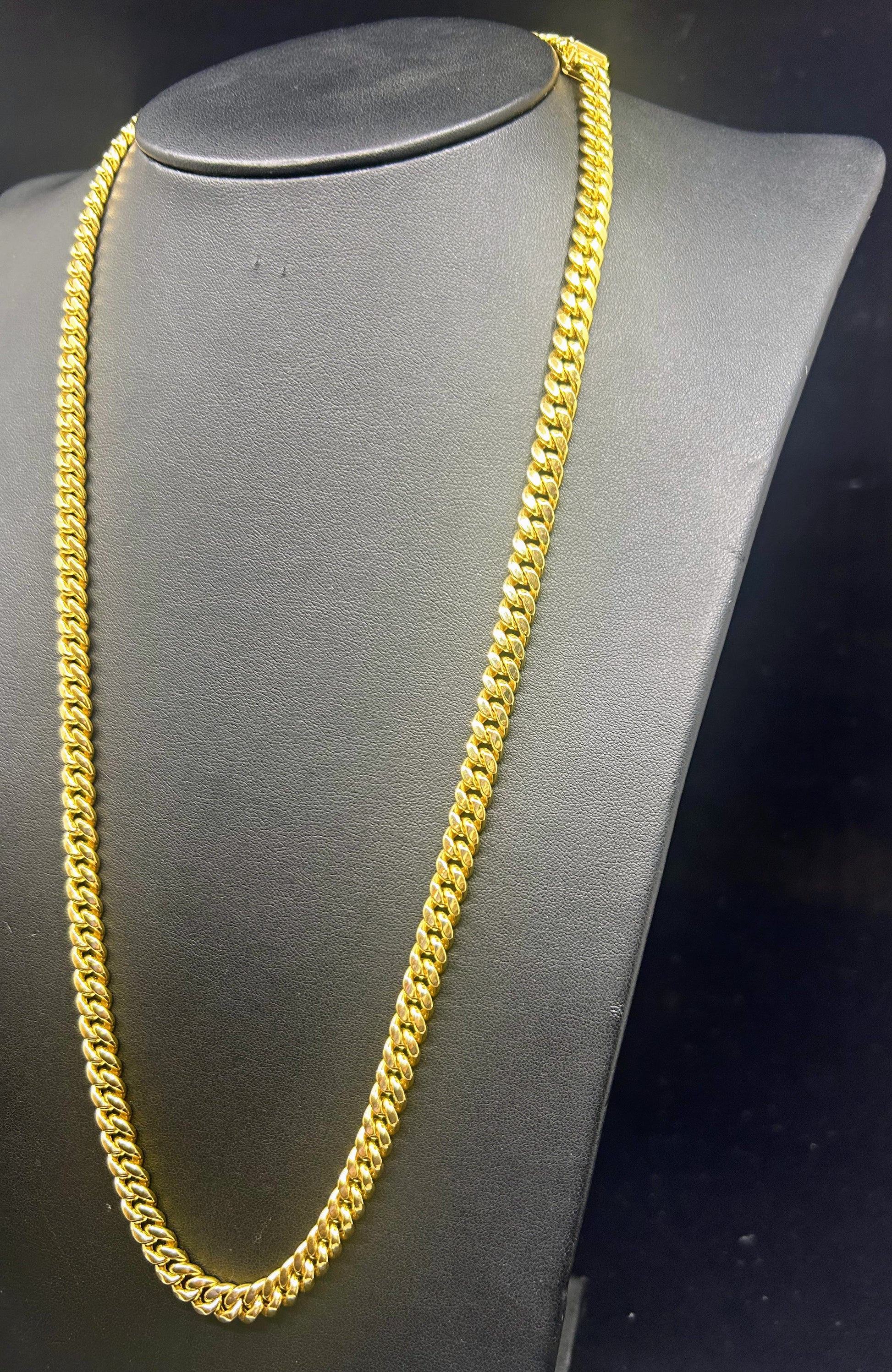10k Gold Cuban chain ~7mm