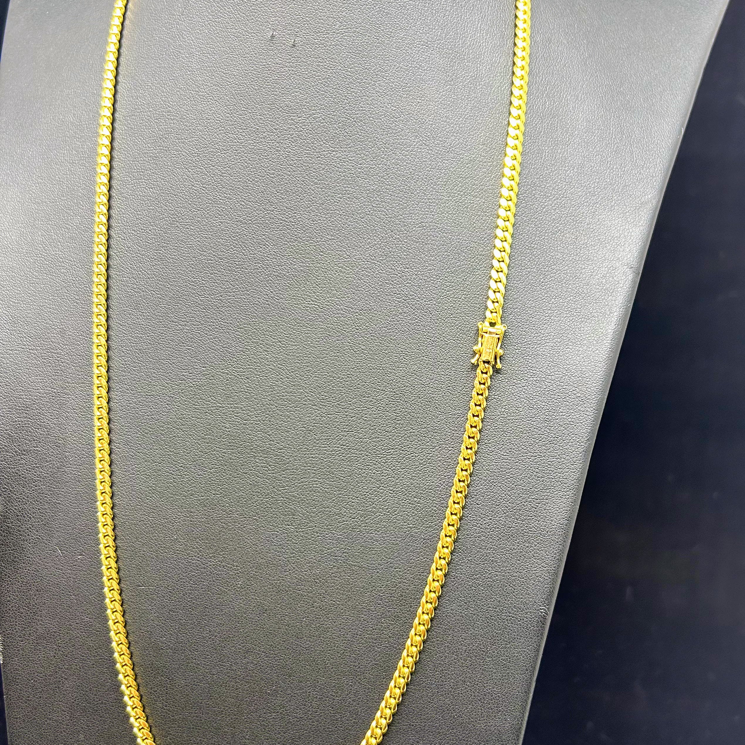 10k Solid Gold Cuban Chain ~4mm