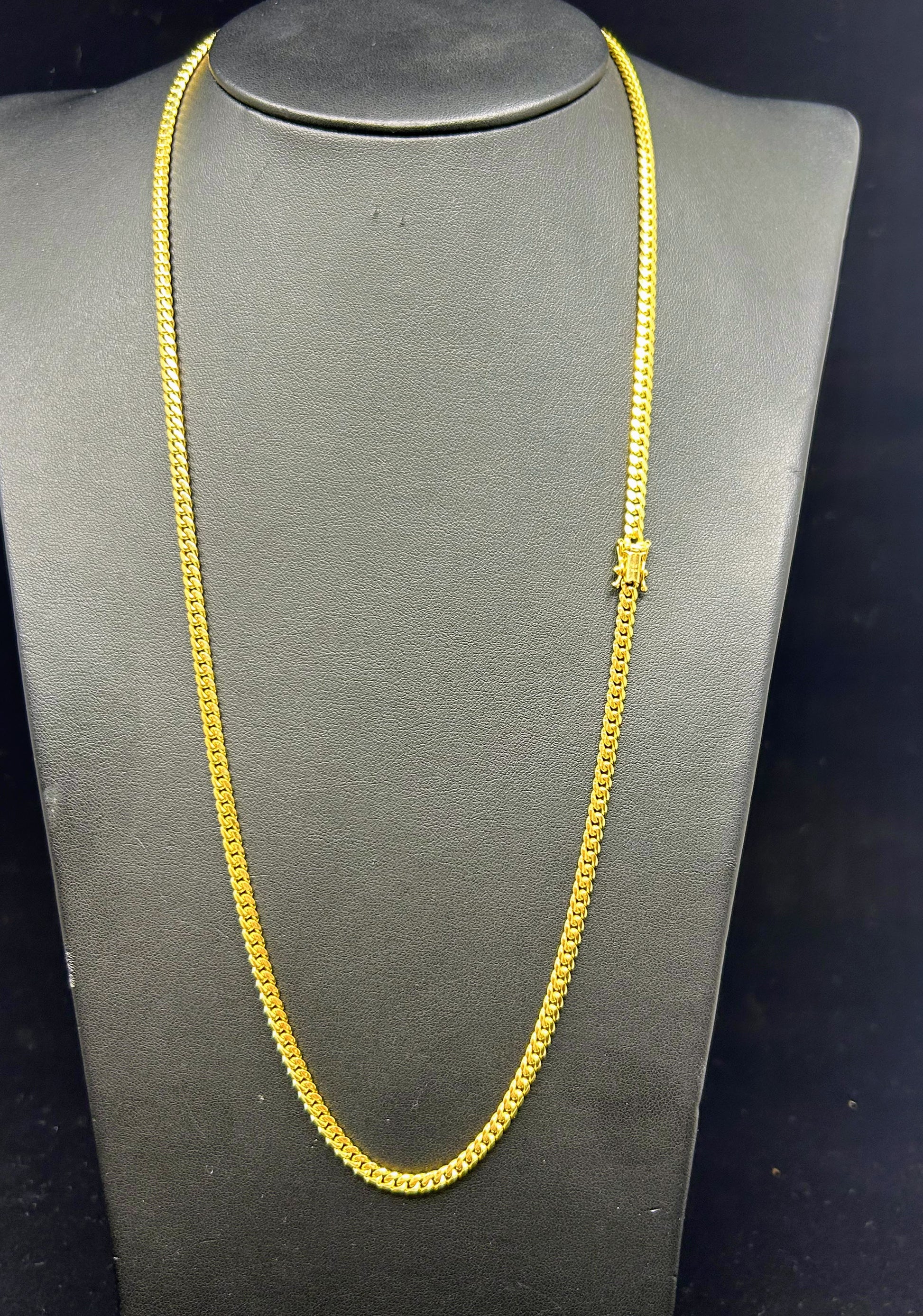 10k Solid Gold Cuban Chain ~4mm