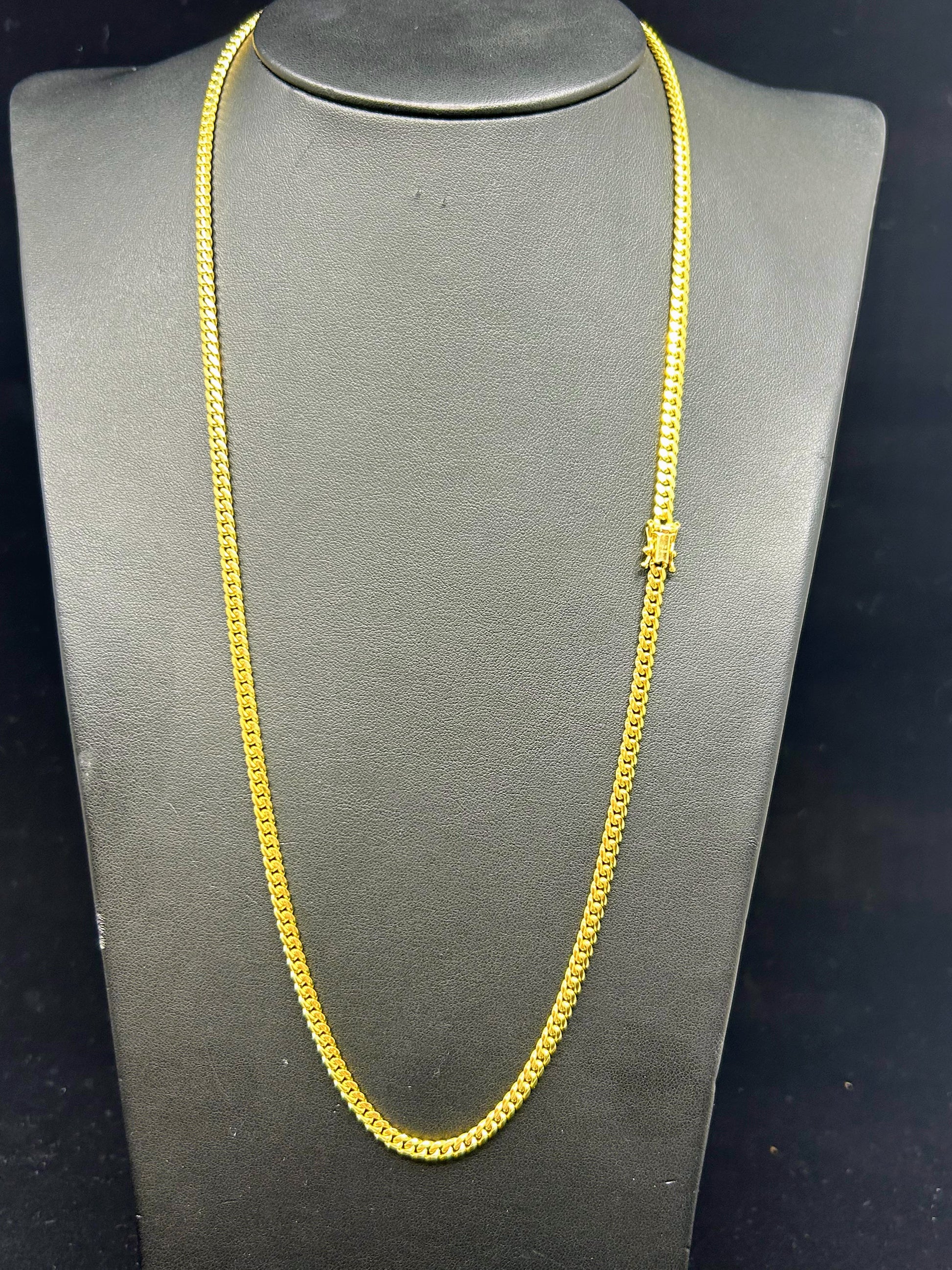 10k Solid Gold Cuban Chain ~4mm