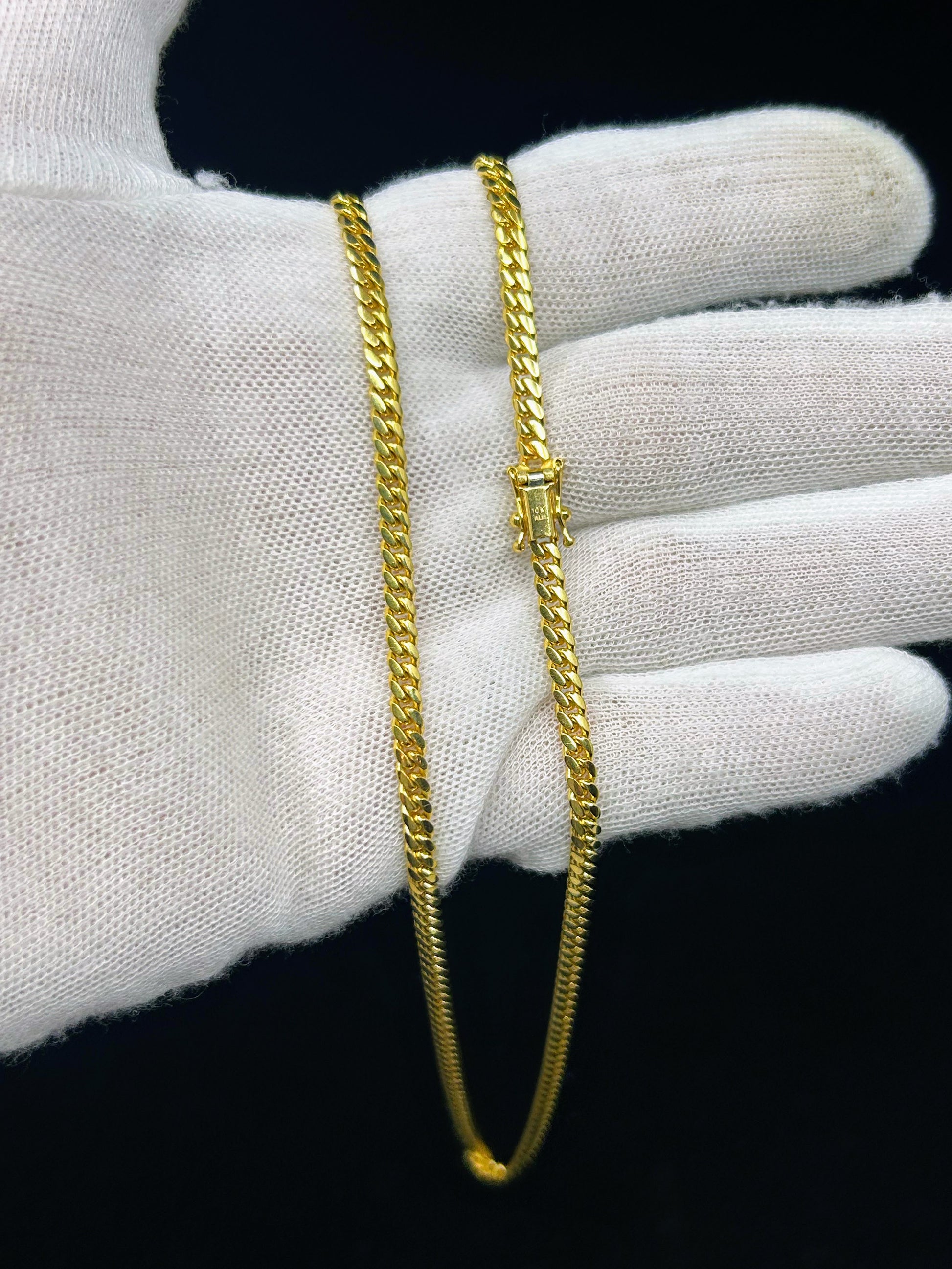 10k Solid Gold Cuban Chain ~4mm