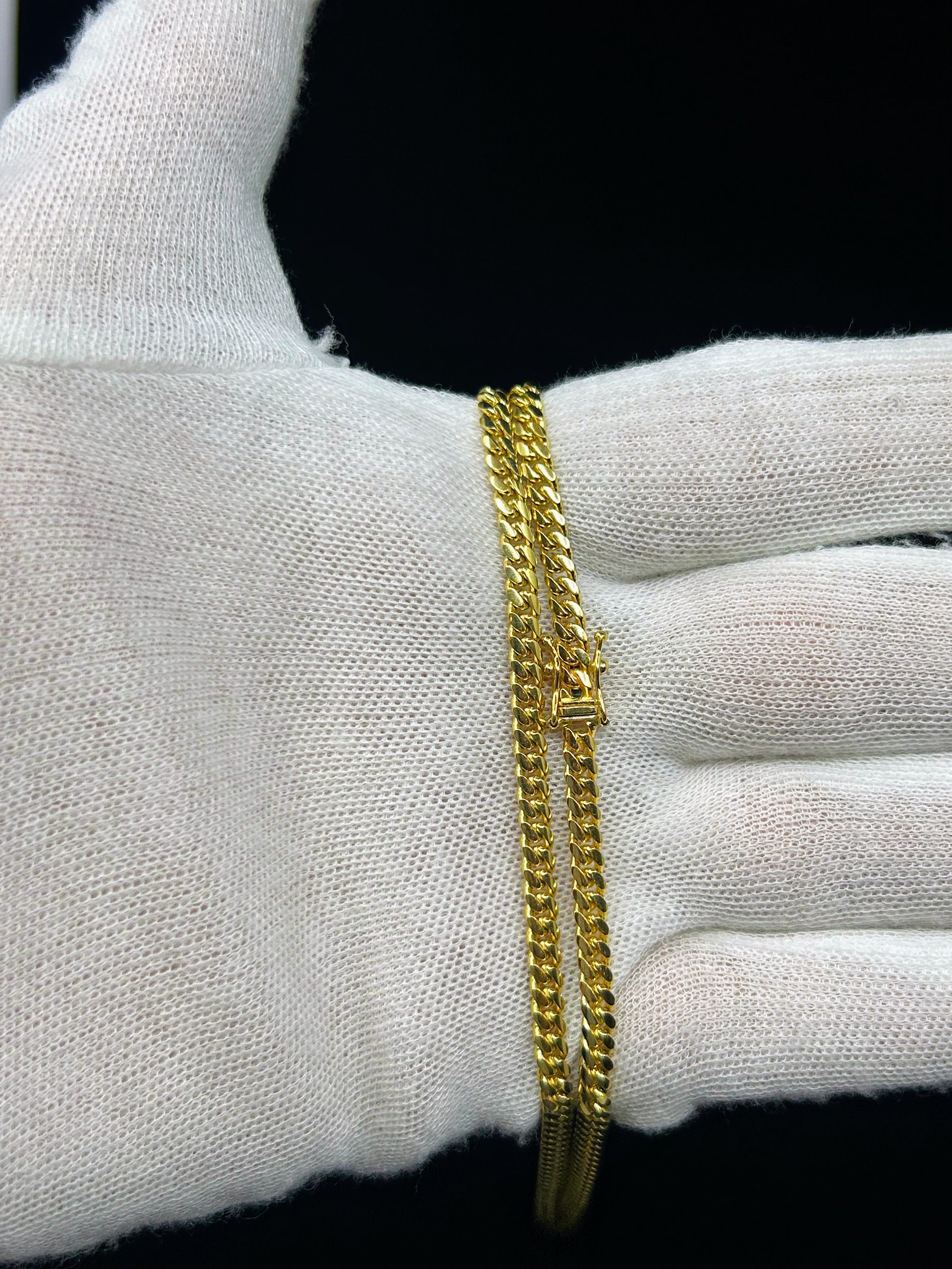 10k Solid Gold Cuban Chain ~4mm