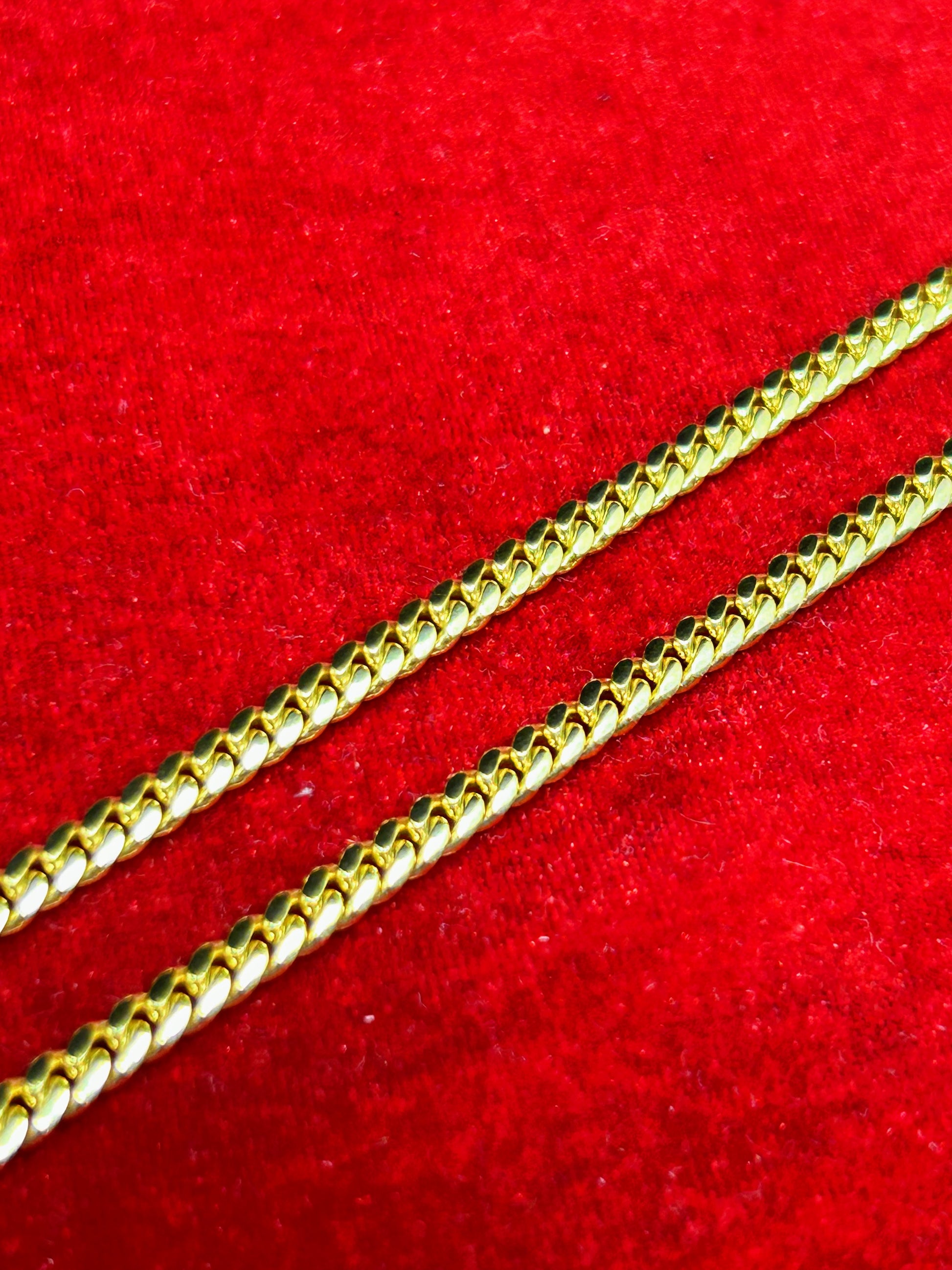 10k Solid Gold Cuban Chain ~4mm
