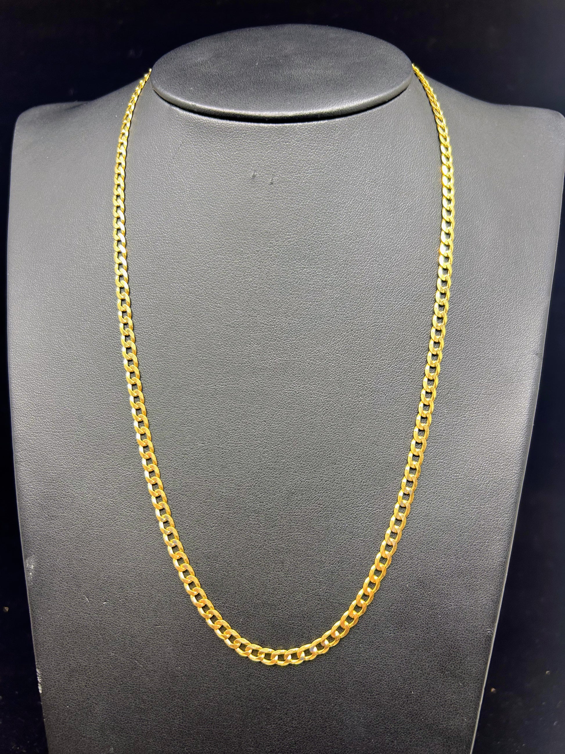 10k Solid Gold Curb chain ~4.5mm