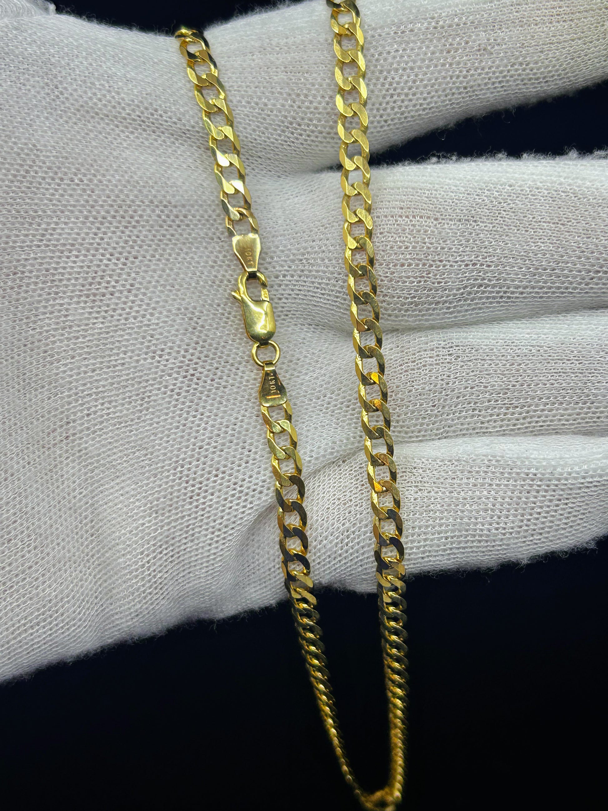 10k Solid Gold Curb chain ~4.5mm