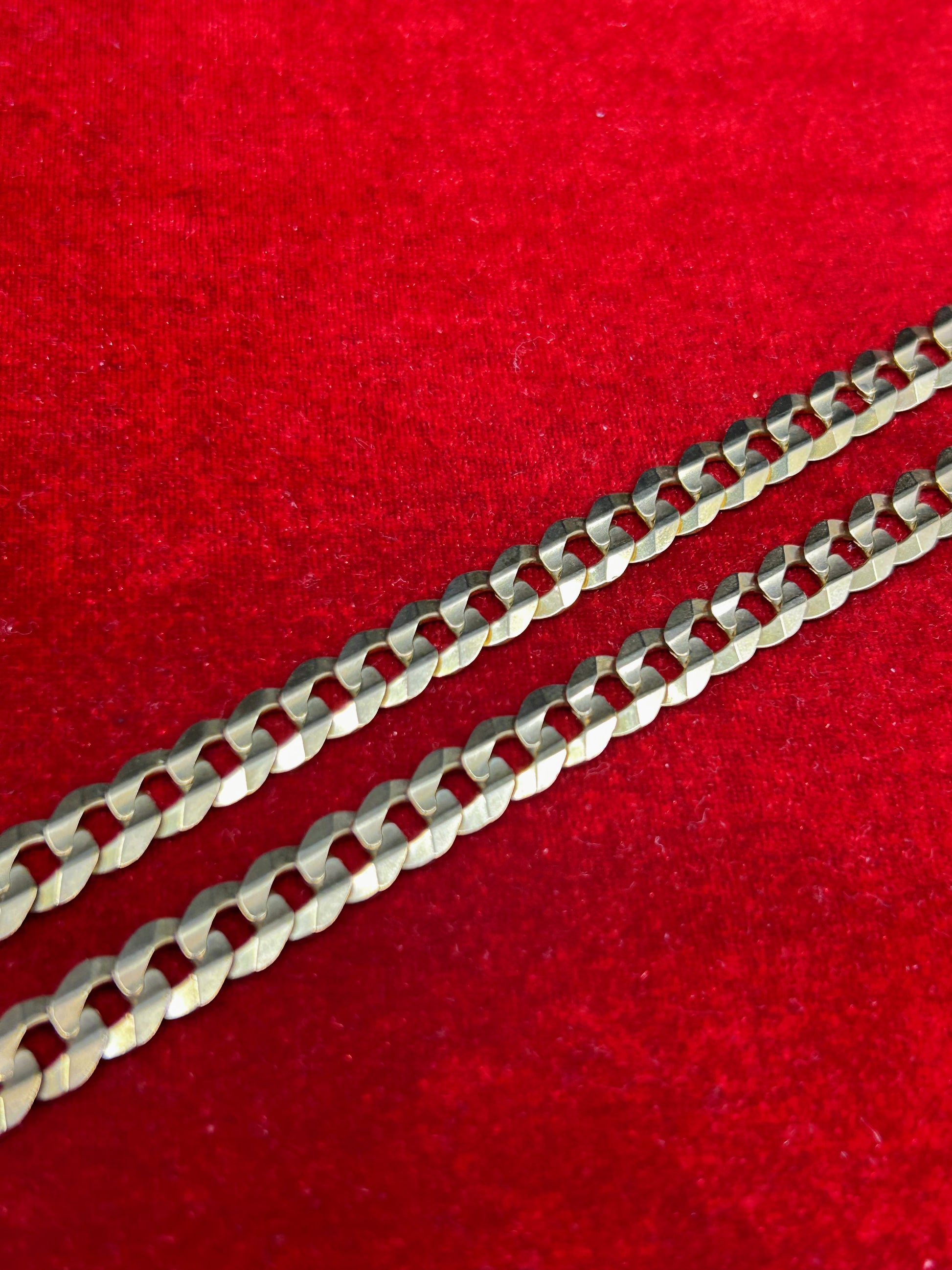 10k Solid Gold Curb Link Chain 8.5mm