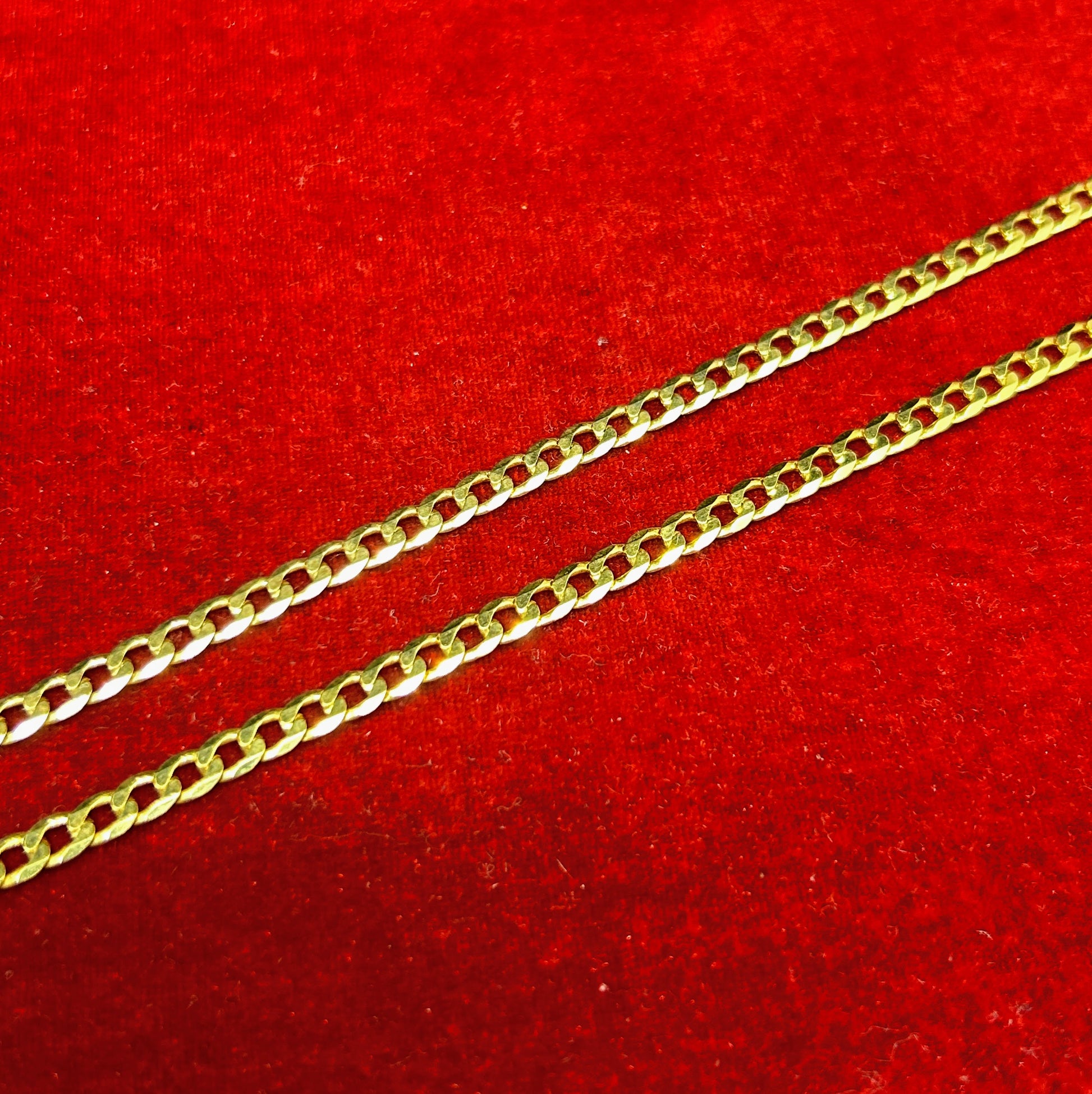 10k Solid Gold Curb chain ~4.5mm