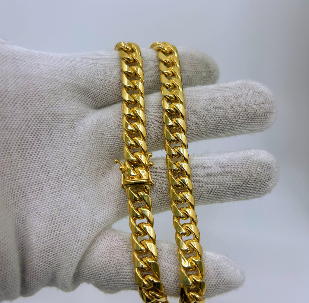 10k Gold Cuban Chain ~9.5mm