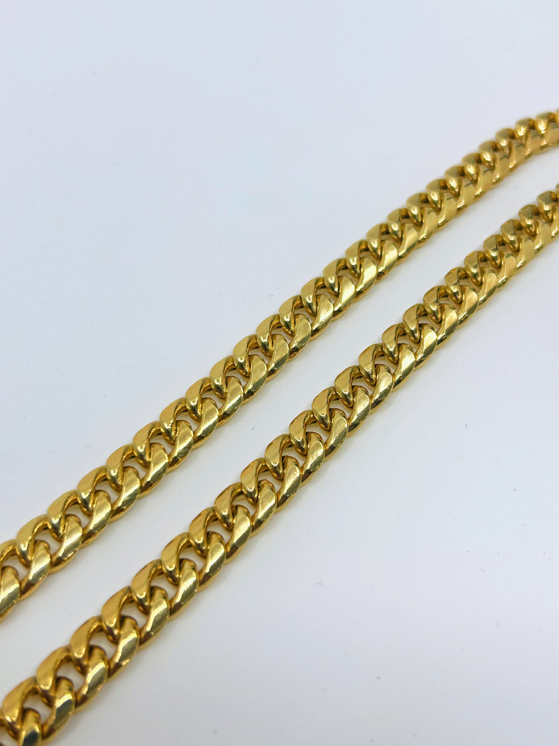 10k Gold Cuban Chain ~9.5mm
