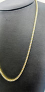 10k Gold Tennis Necklace 5 pointer Lab Diamonds