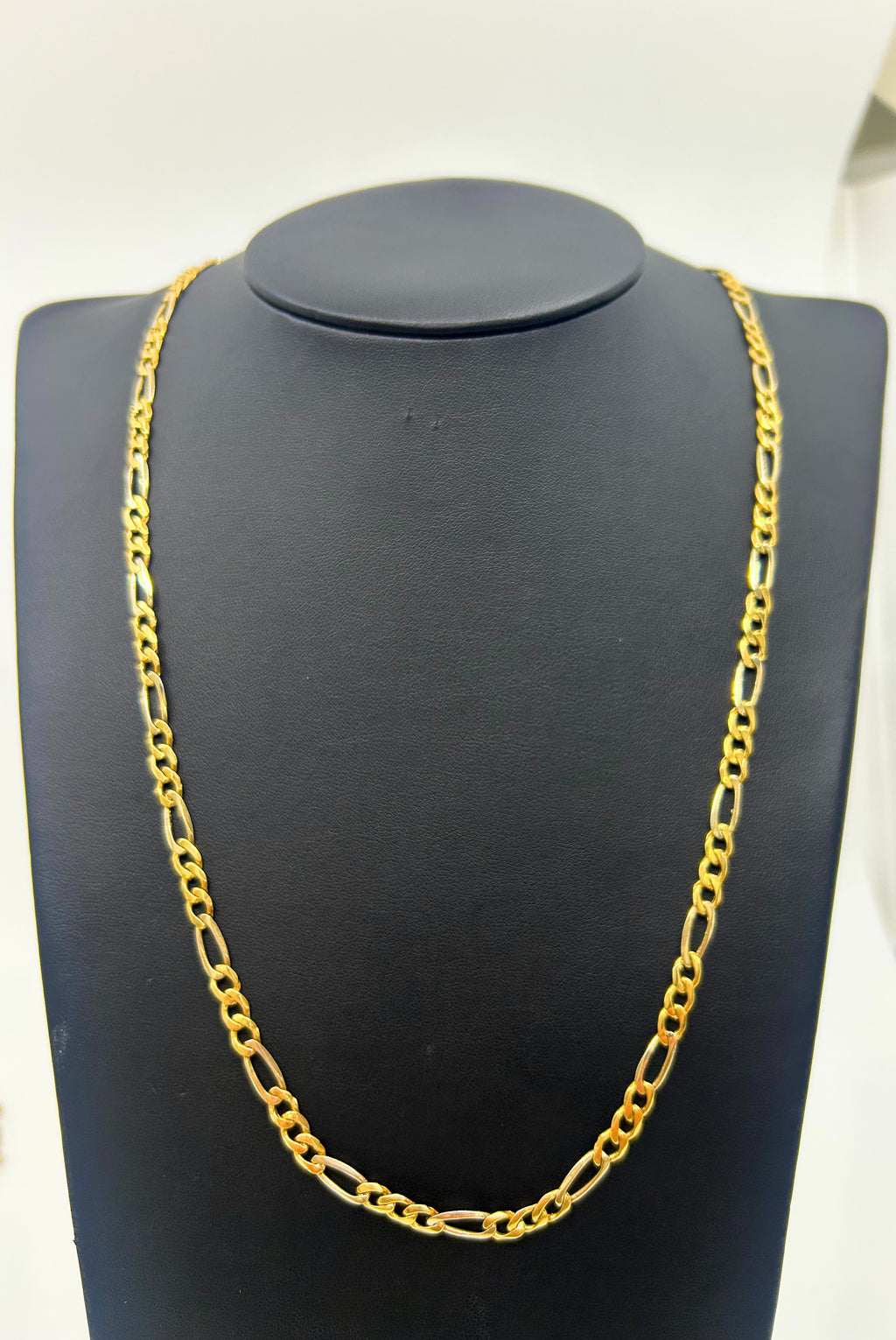 10k Gold Solid Two Tone Figaro Chain ~5.5mm. 90$ per gram