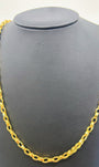 10k Solid Gold Cable chain 6.3mm