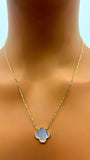 Mother of Pearl Clover Leaf Necklace