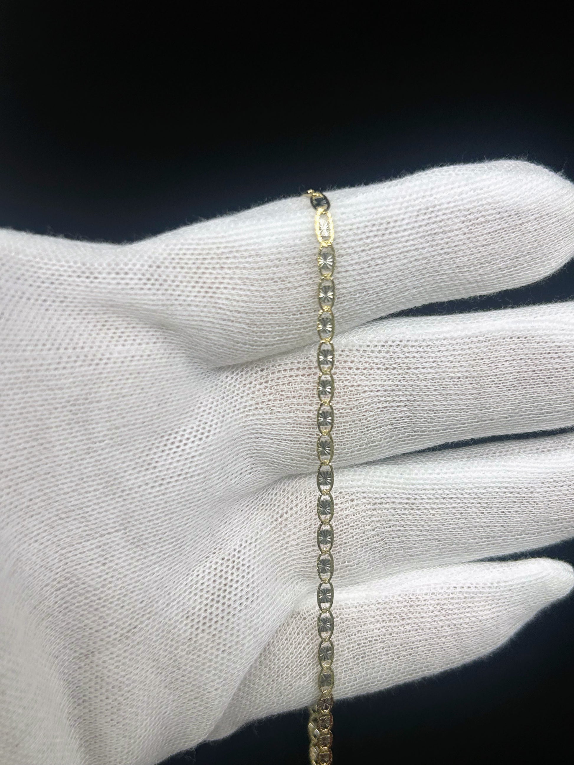 10k Gold Mariner Diamond Cut Bracelet/Anklet