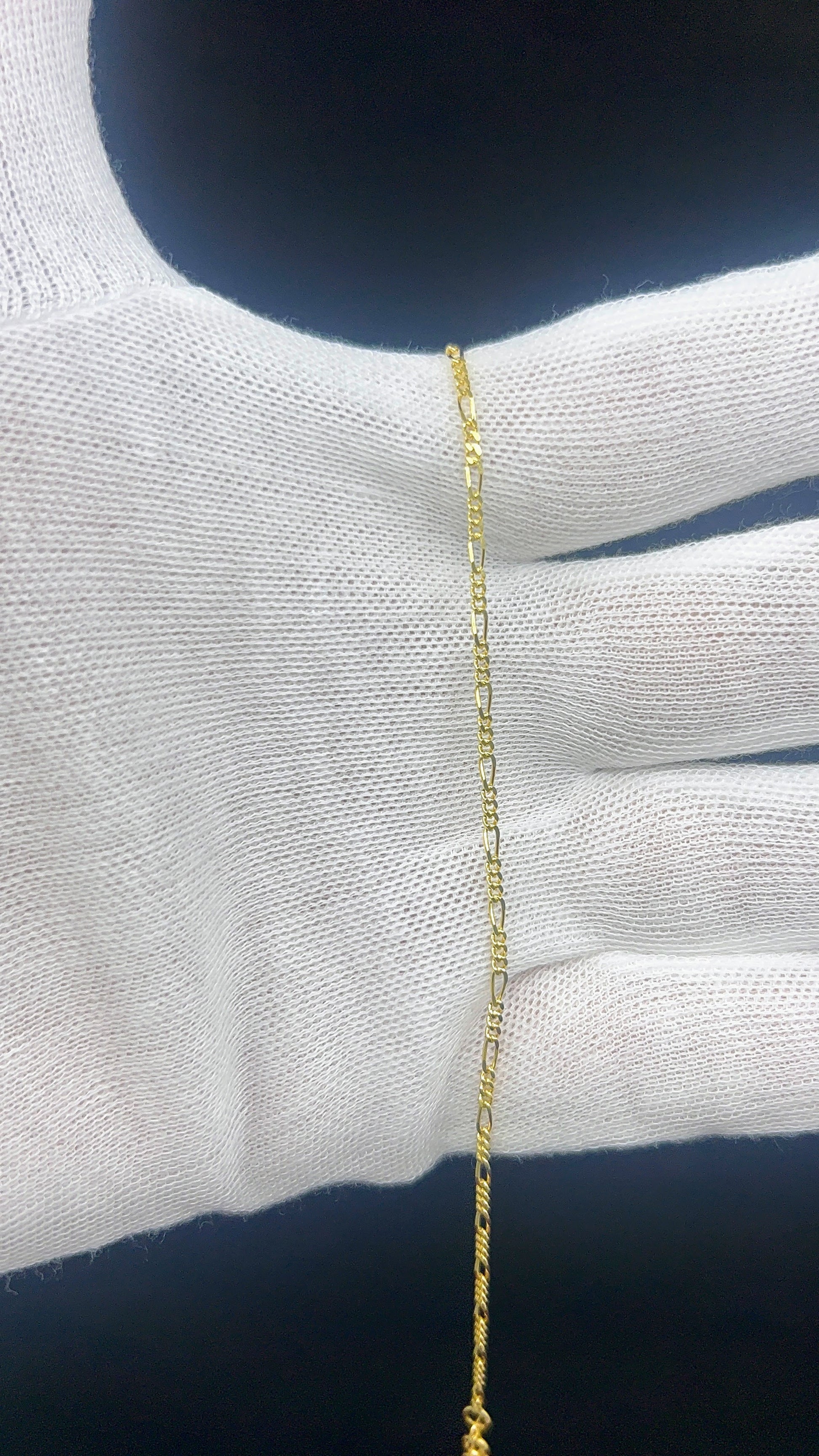 10k Gold Figaro Bracelet/Anklet