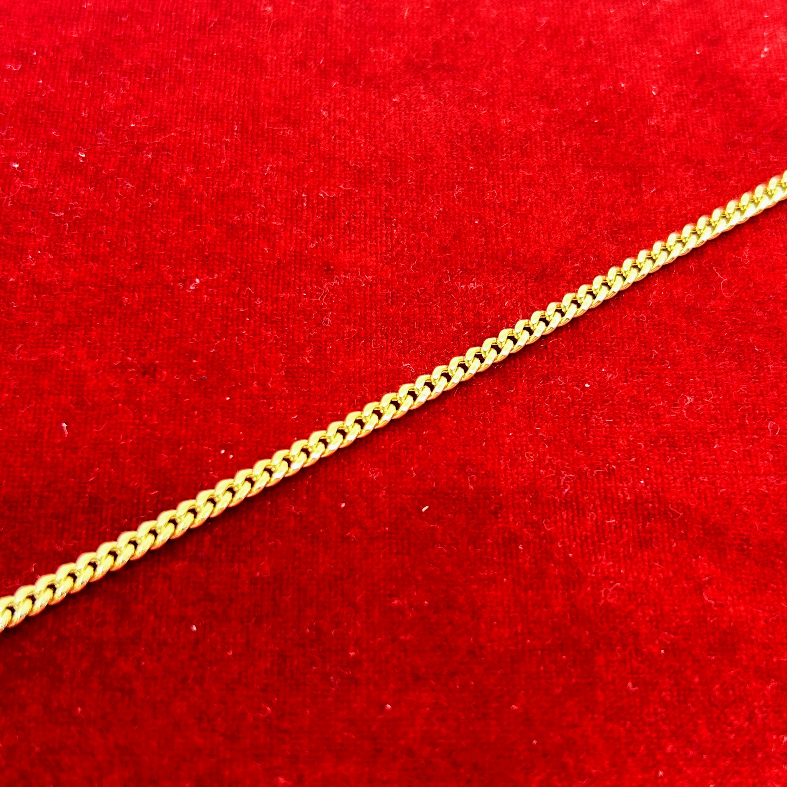 Bracelet cubain en or 10 carats ~2,9 mm