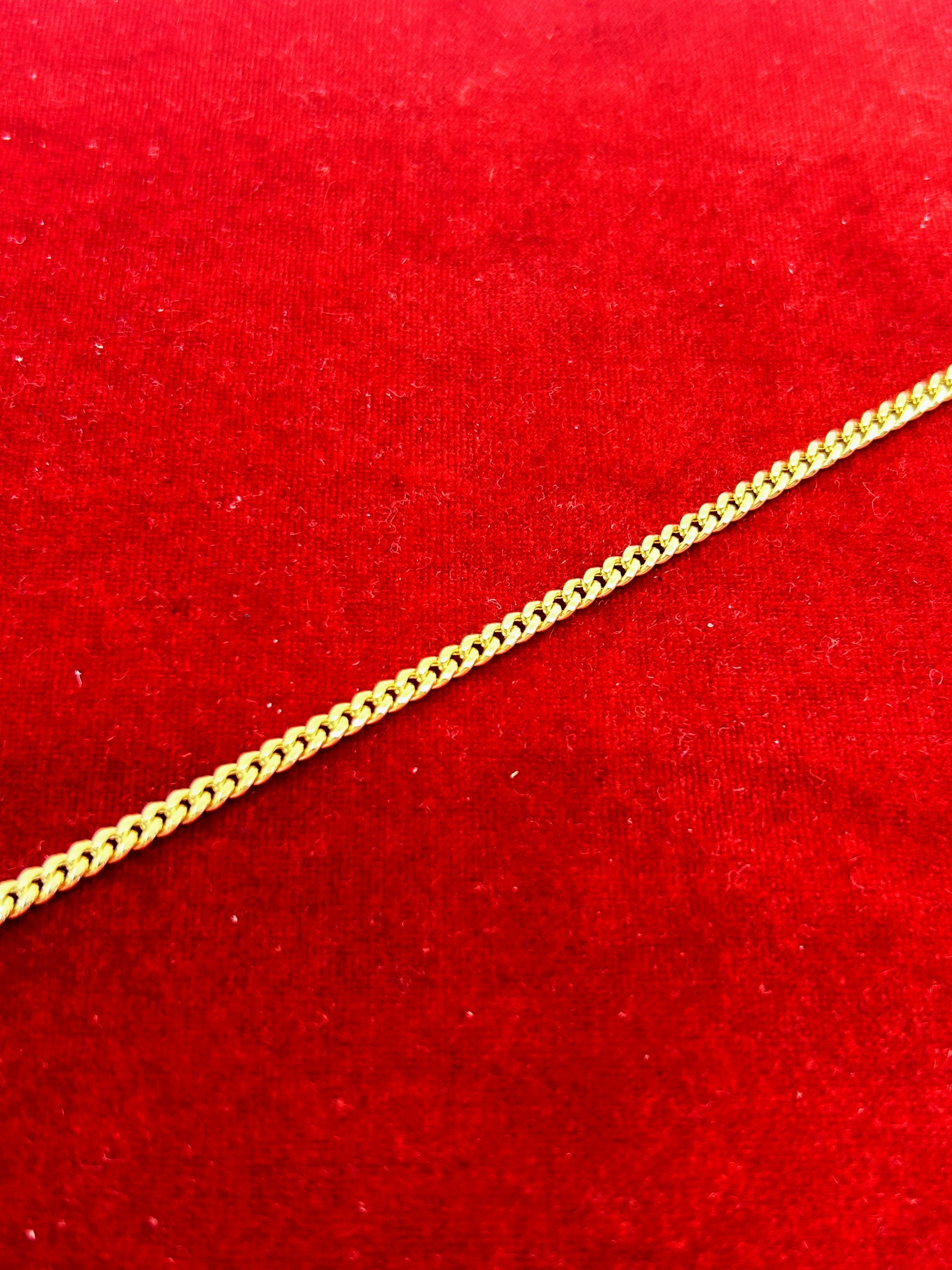 10k Gold Cuban Bracelet ~2.9mm
