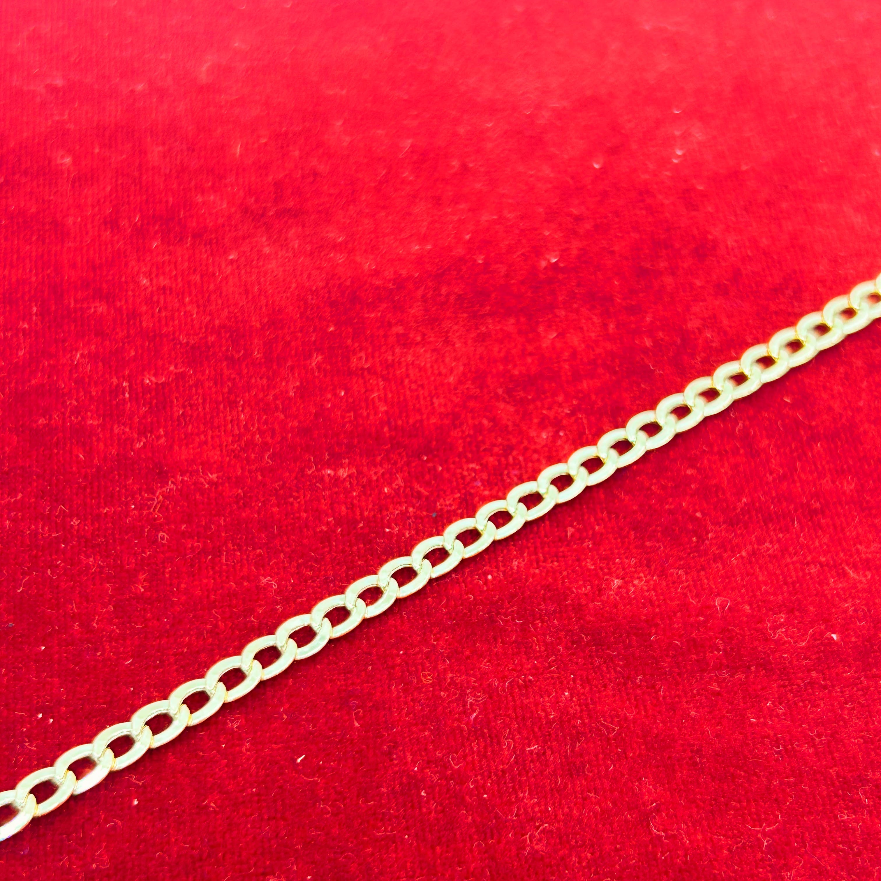 Bracelet Gourmette en Or 10K ~3,6 mm