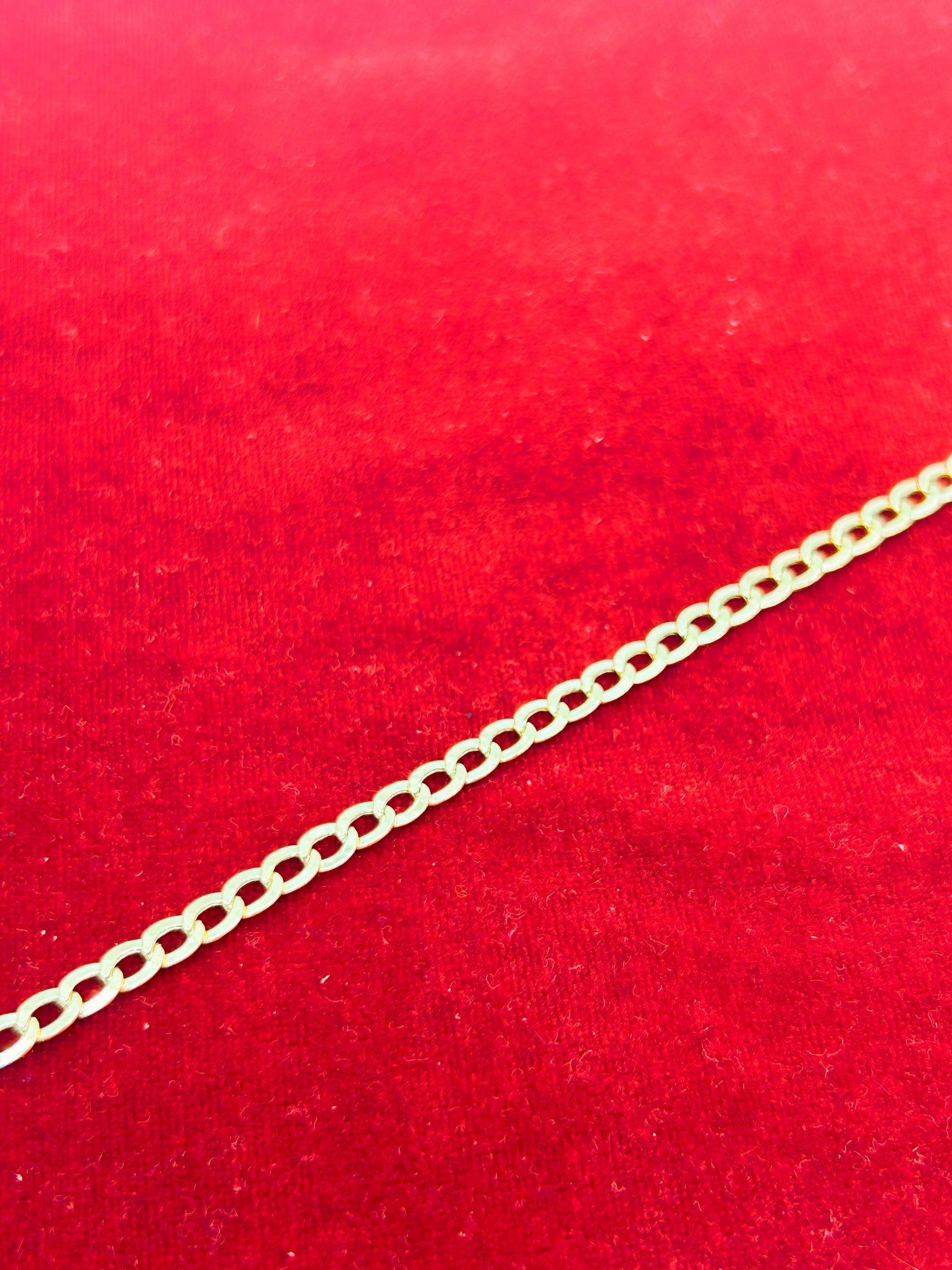 Bracelet Gourmette en Or 10K ~3,6 mm