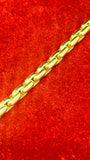 Unisex solid gold bracelet