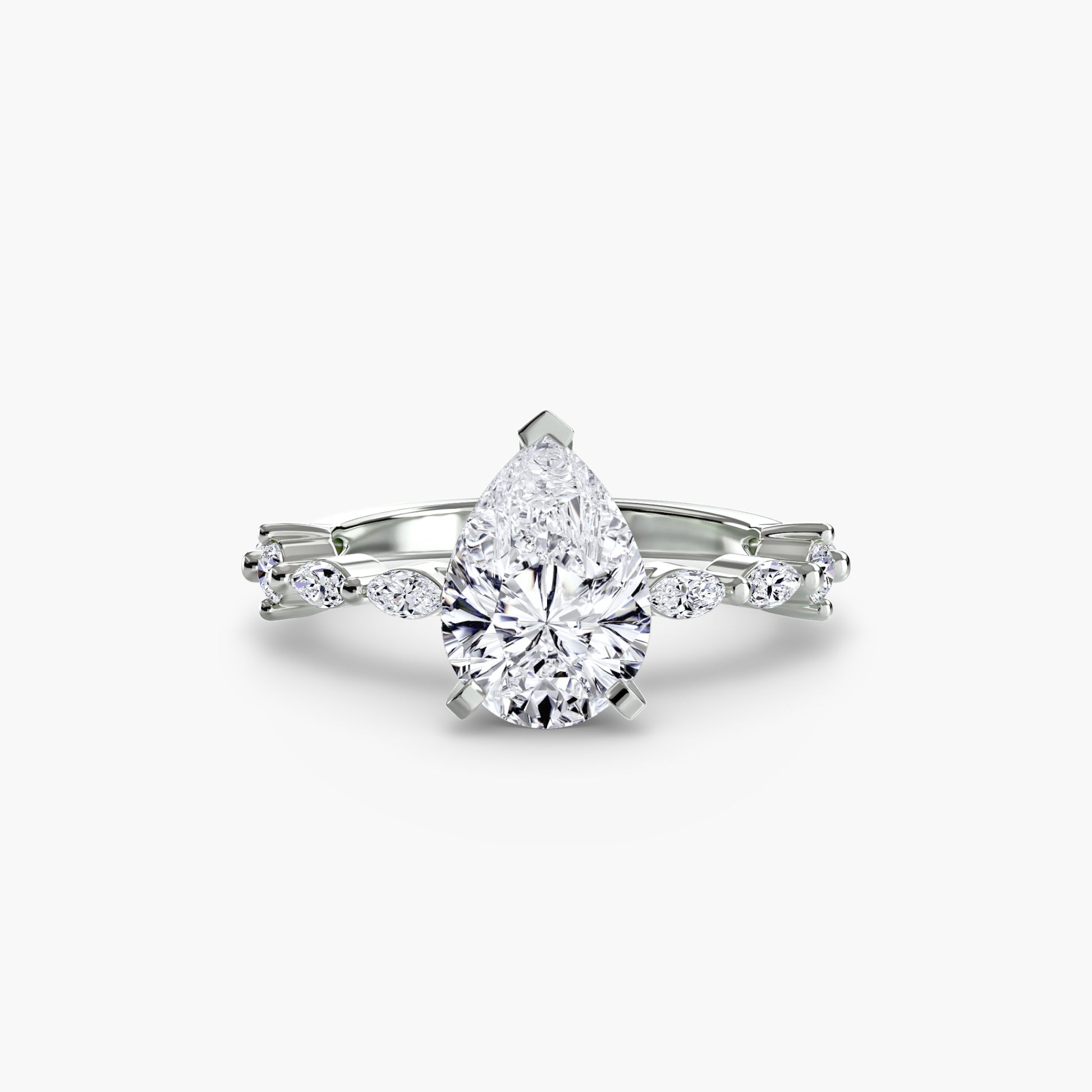 Solitaire avec Pavé Éternité