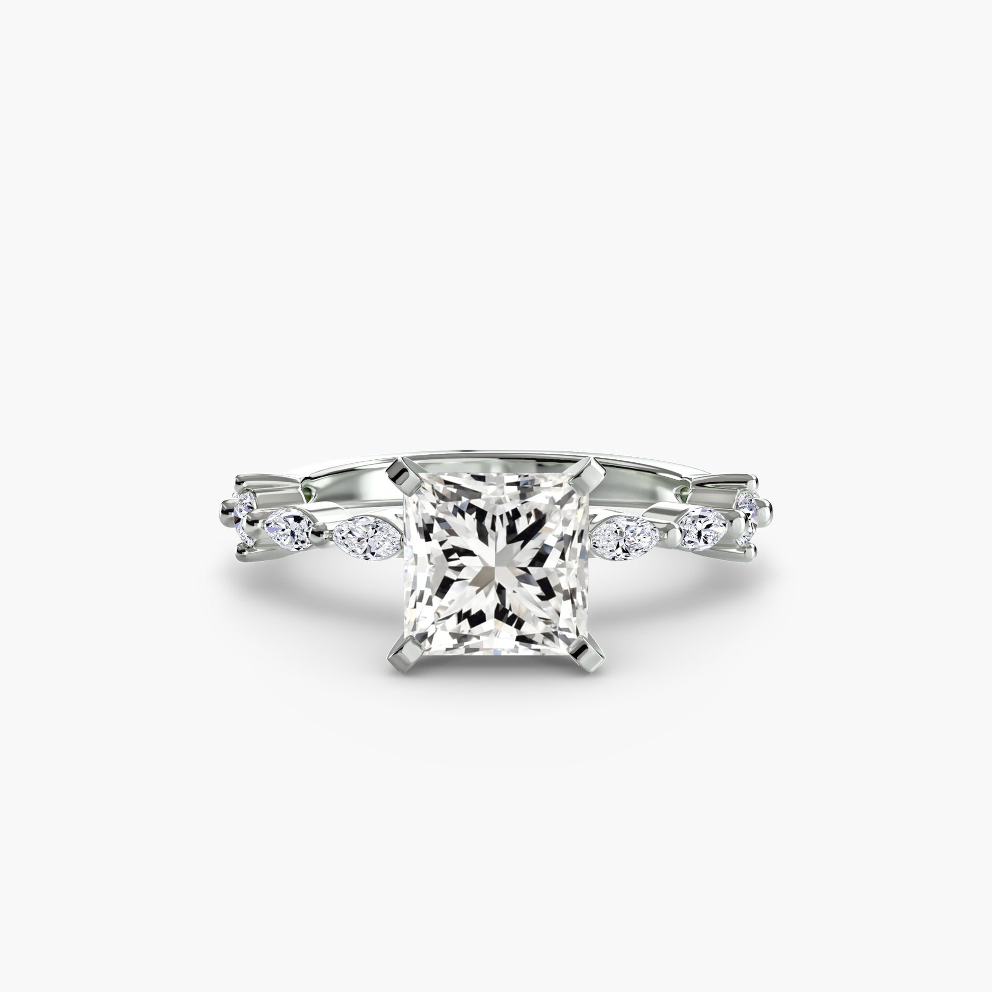 Solitaire avec Pavé Éternité