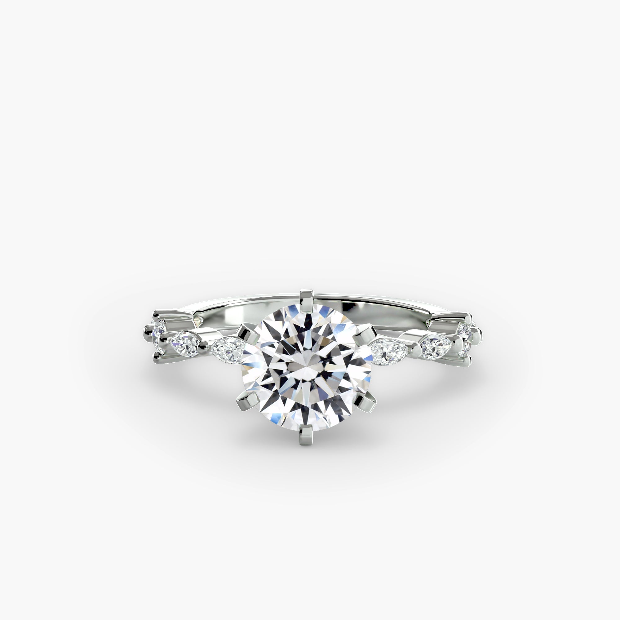 Solitaire avec Pavé Éternité