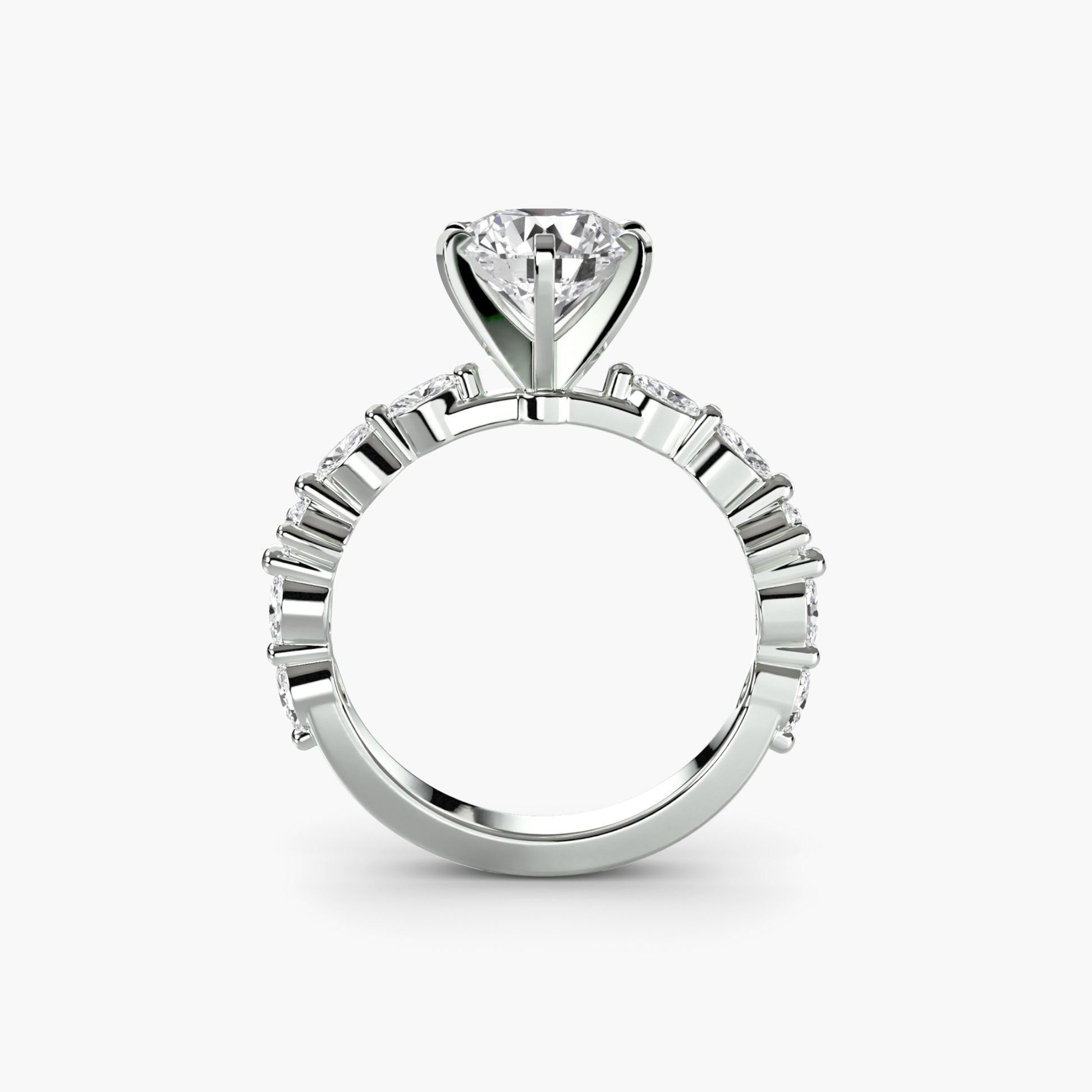 Solitaire avec Pavé Éternité