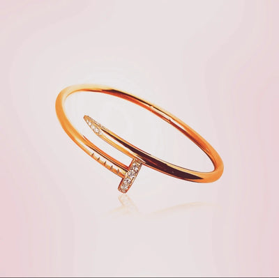 18k Gold Bangle Bracelet with diamonds, 36 gram, 4mm width