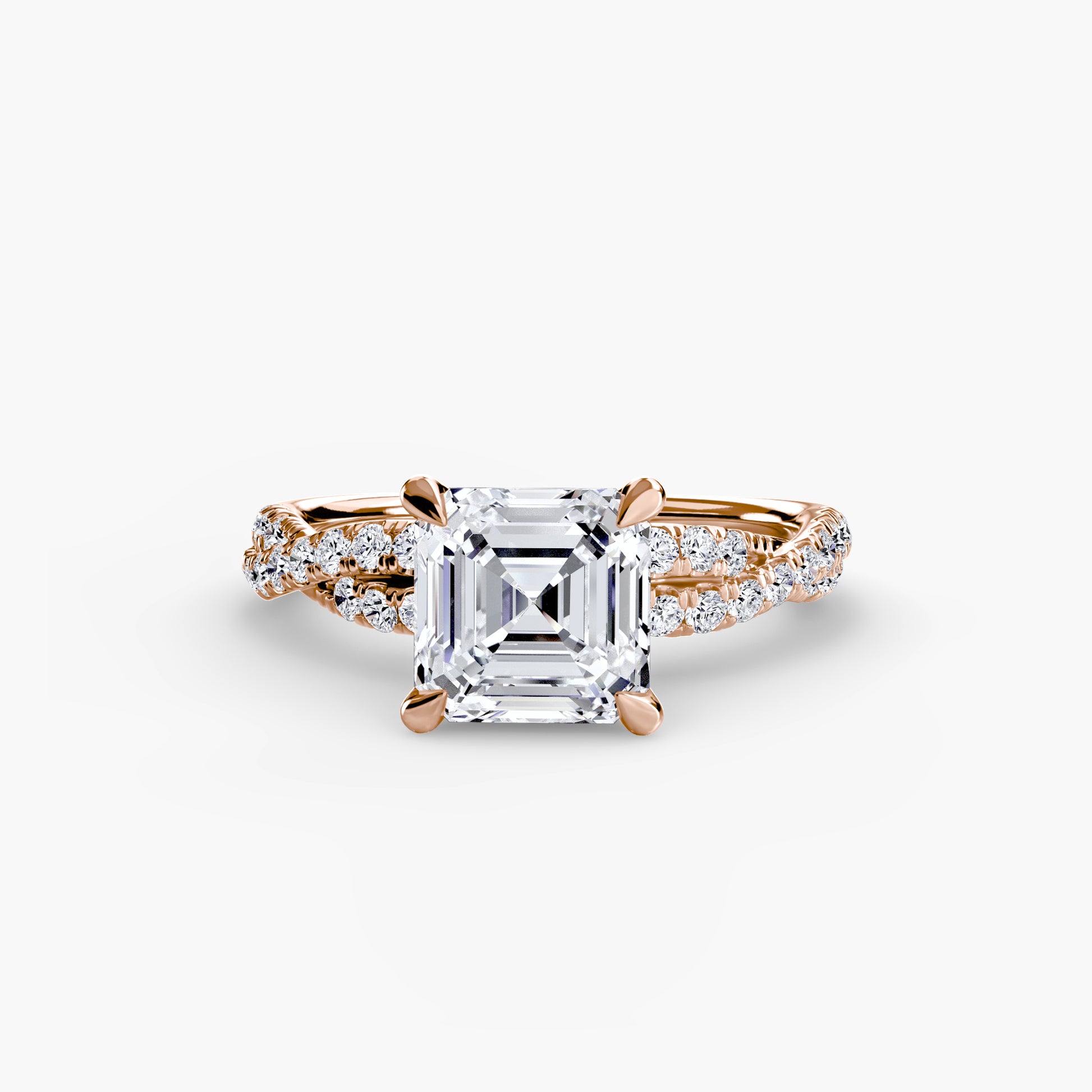 Le Solitaire Pavé Entrelacé