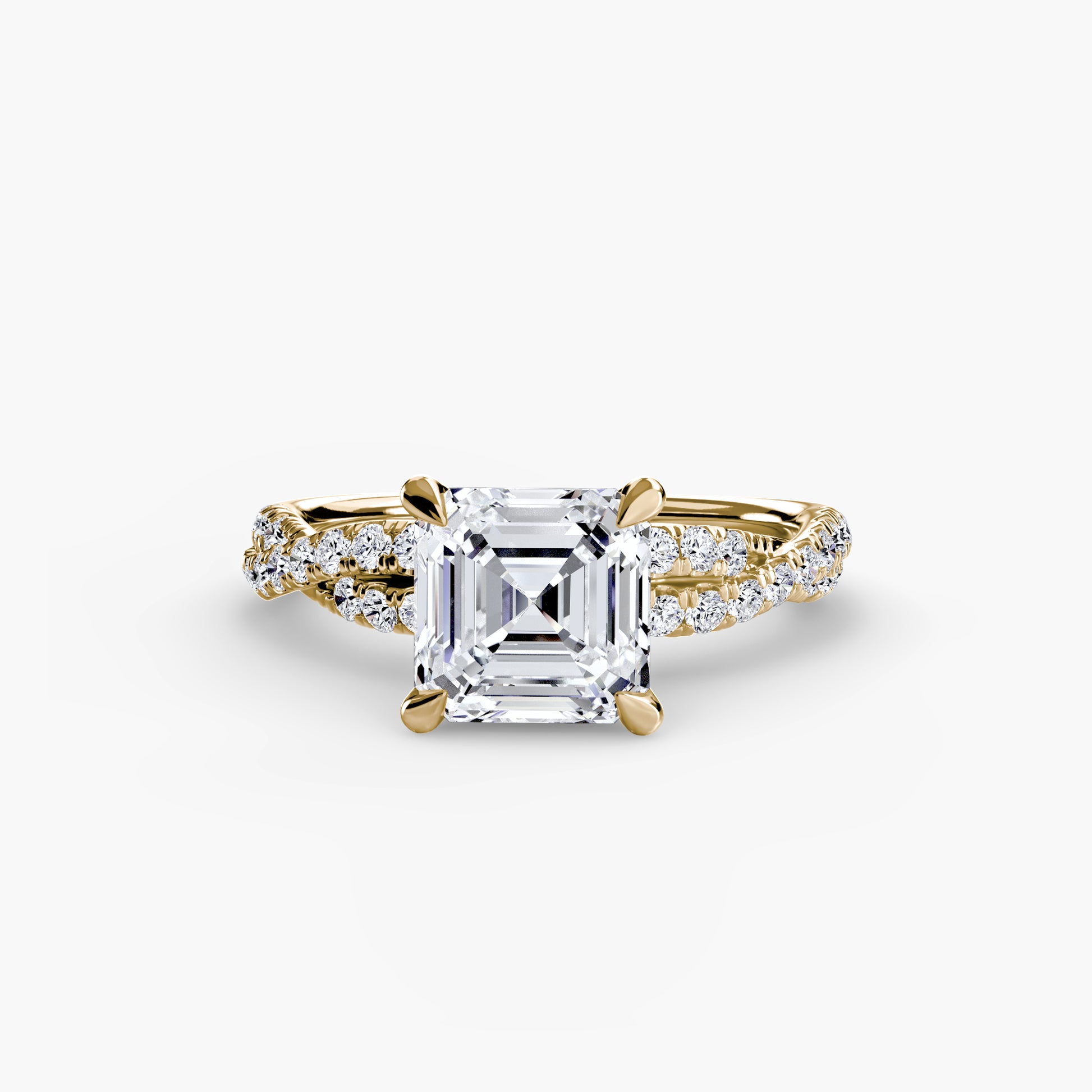 Le Solitaire Pavé Entrelacé