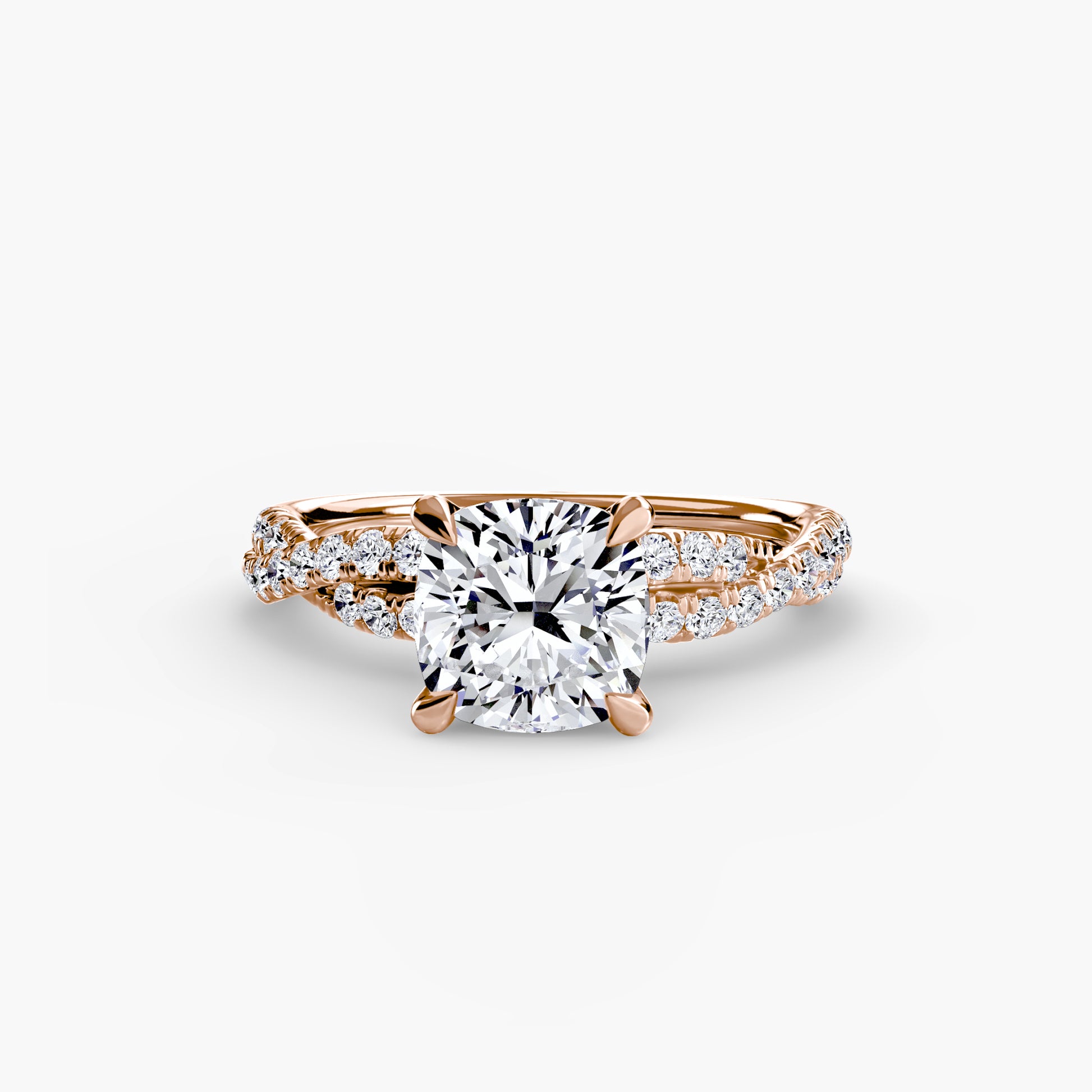 Le Solitaire Pavé Entrelacé