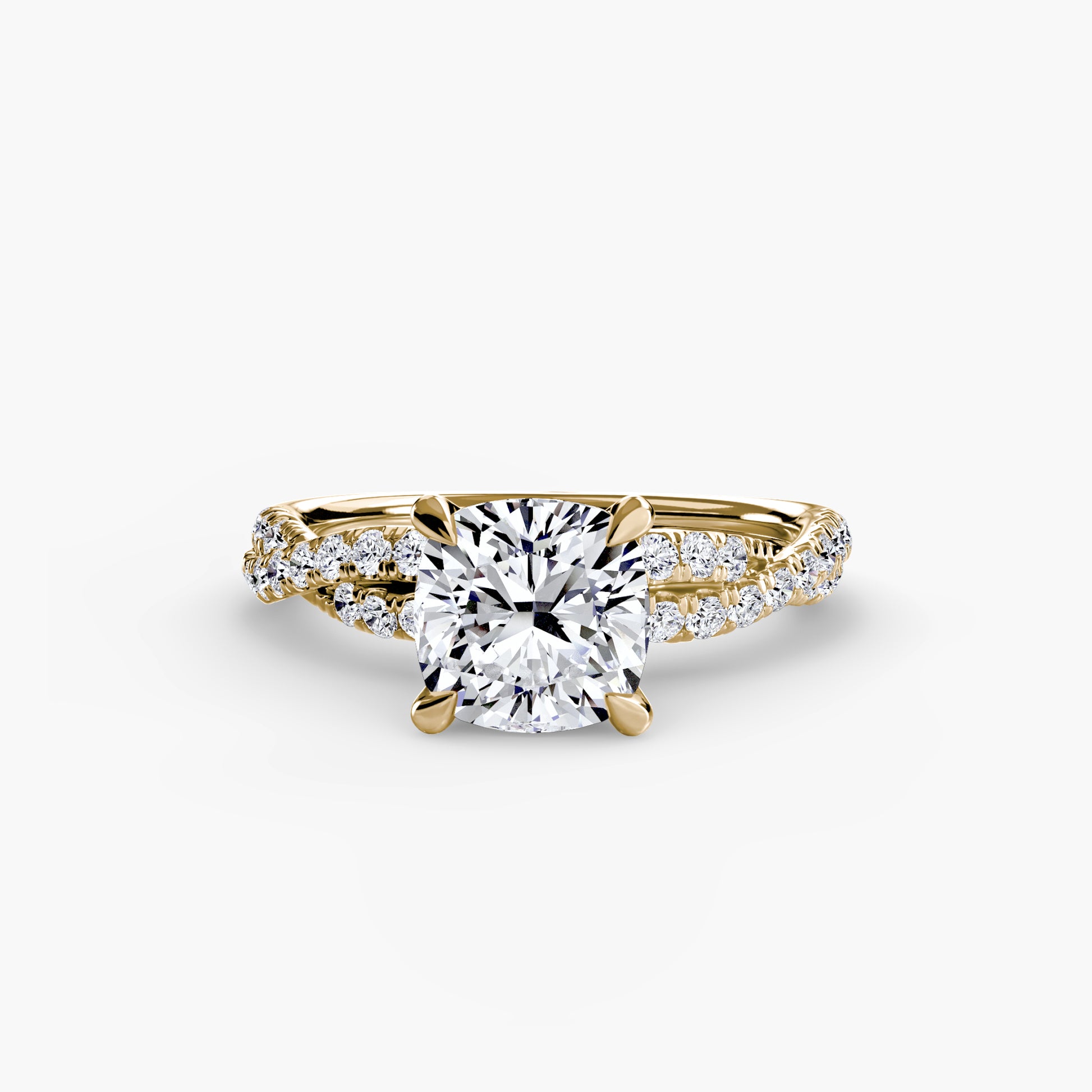Le Solitaire Pavé Entrelacé