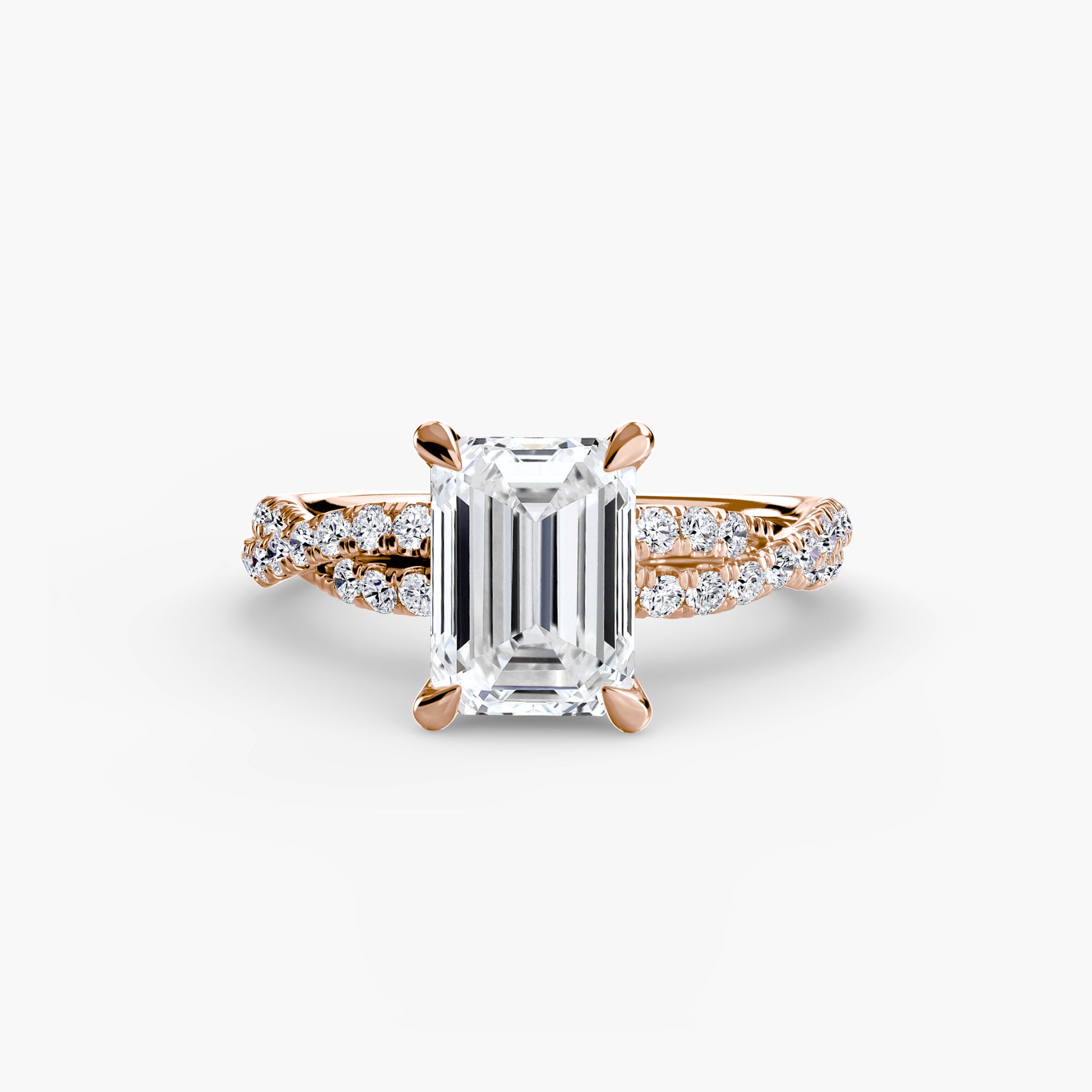 Le Solitaire Pavé Entrelacé