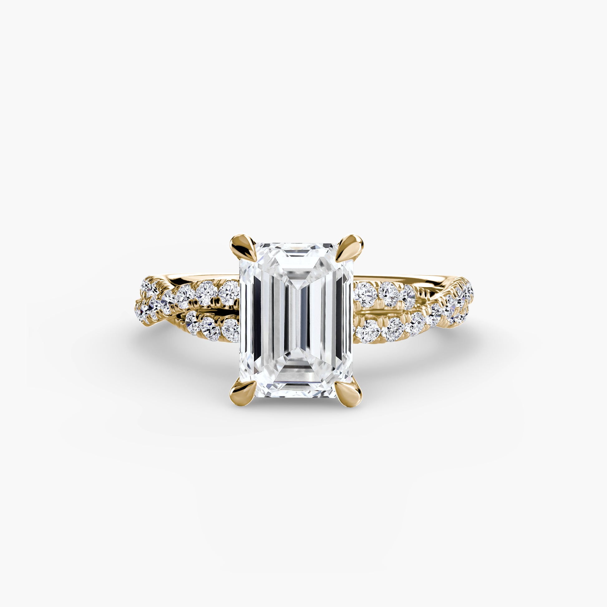 Le Solitaire Pavé Entrelacé