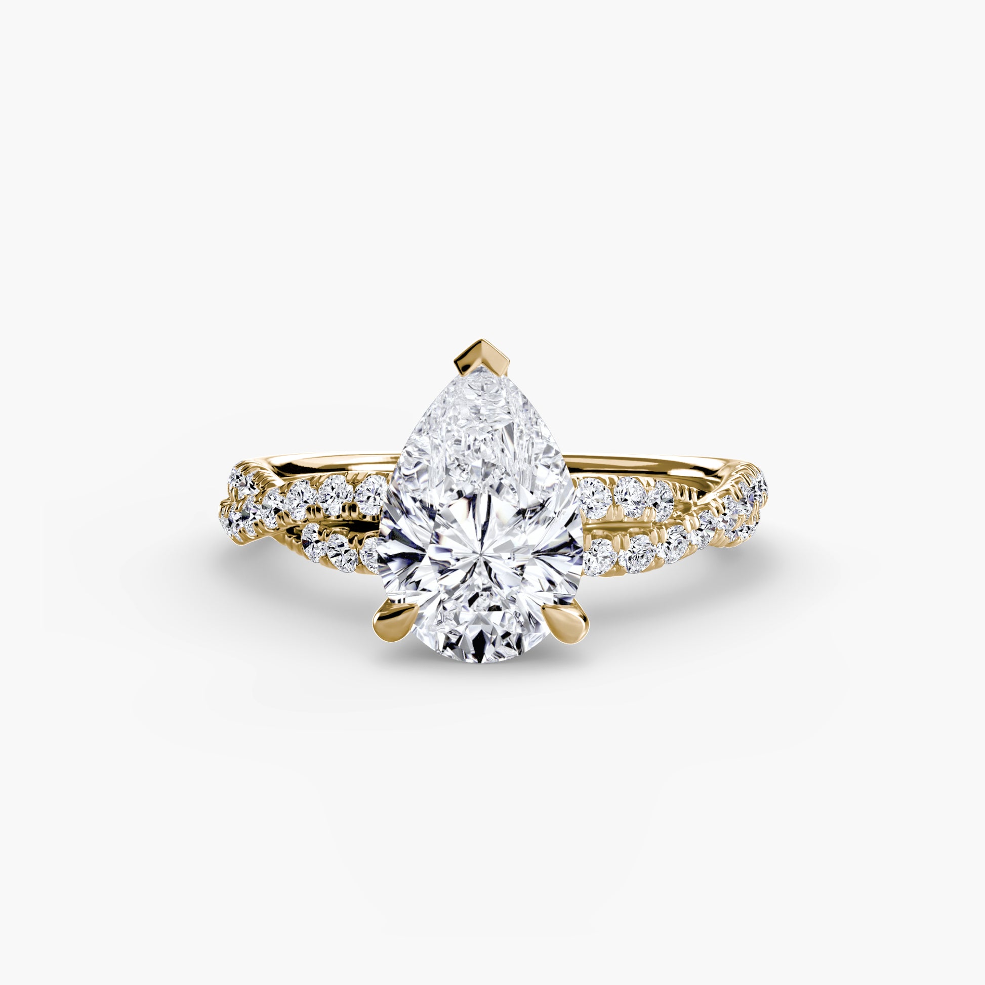 Le Solitaire Pavé Entrelacé