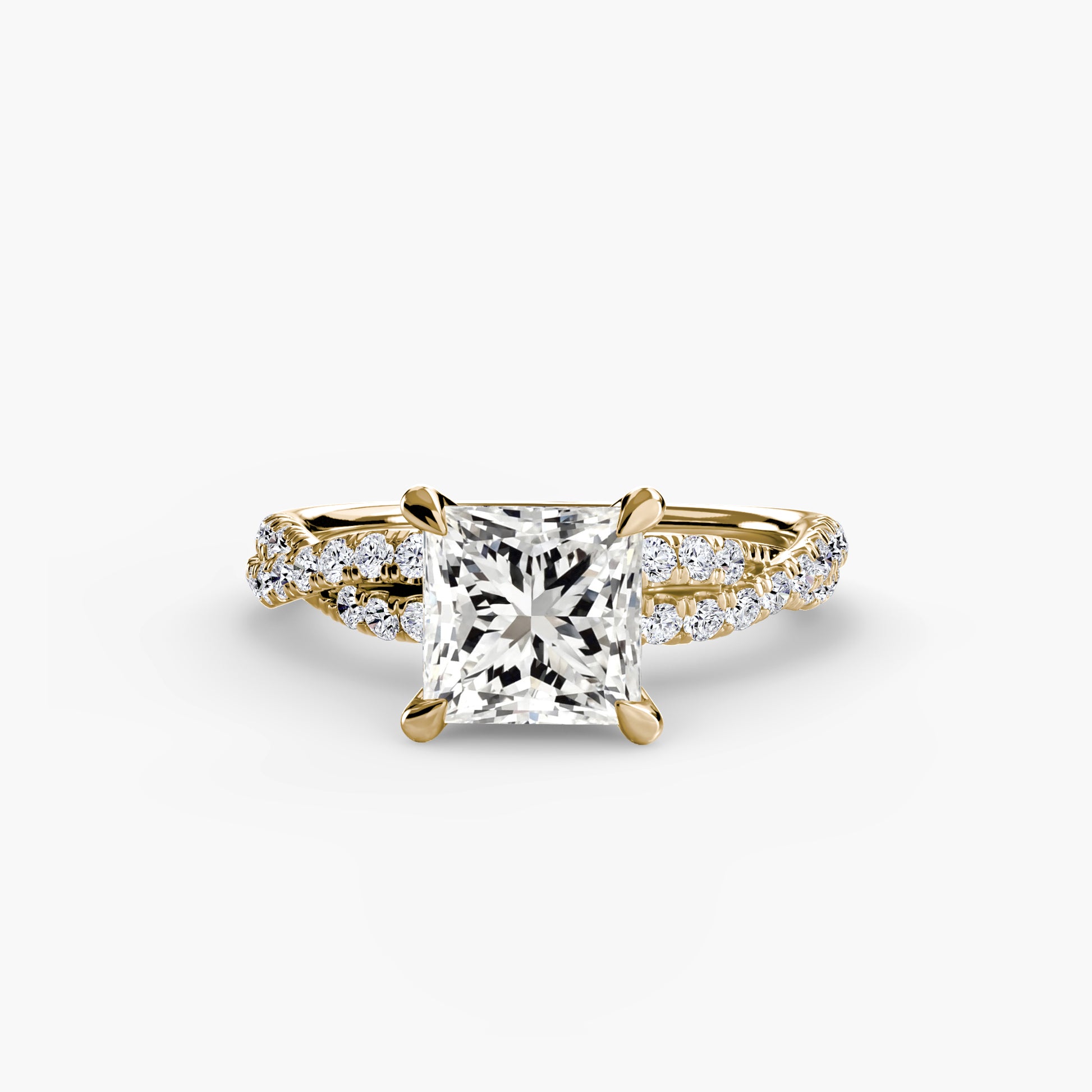 Le Solitaire Pavé Entrelacé