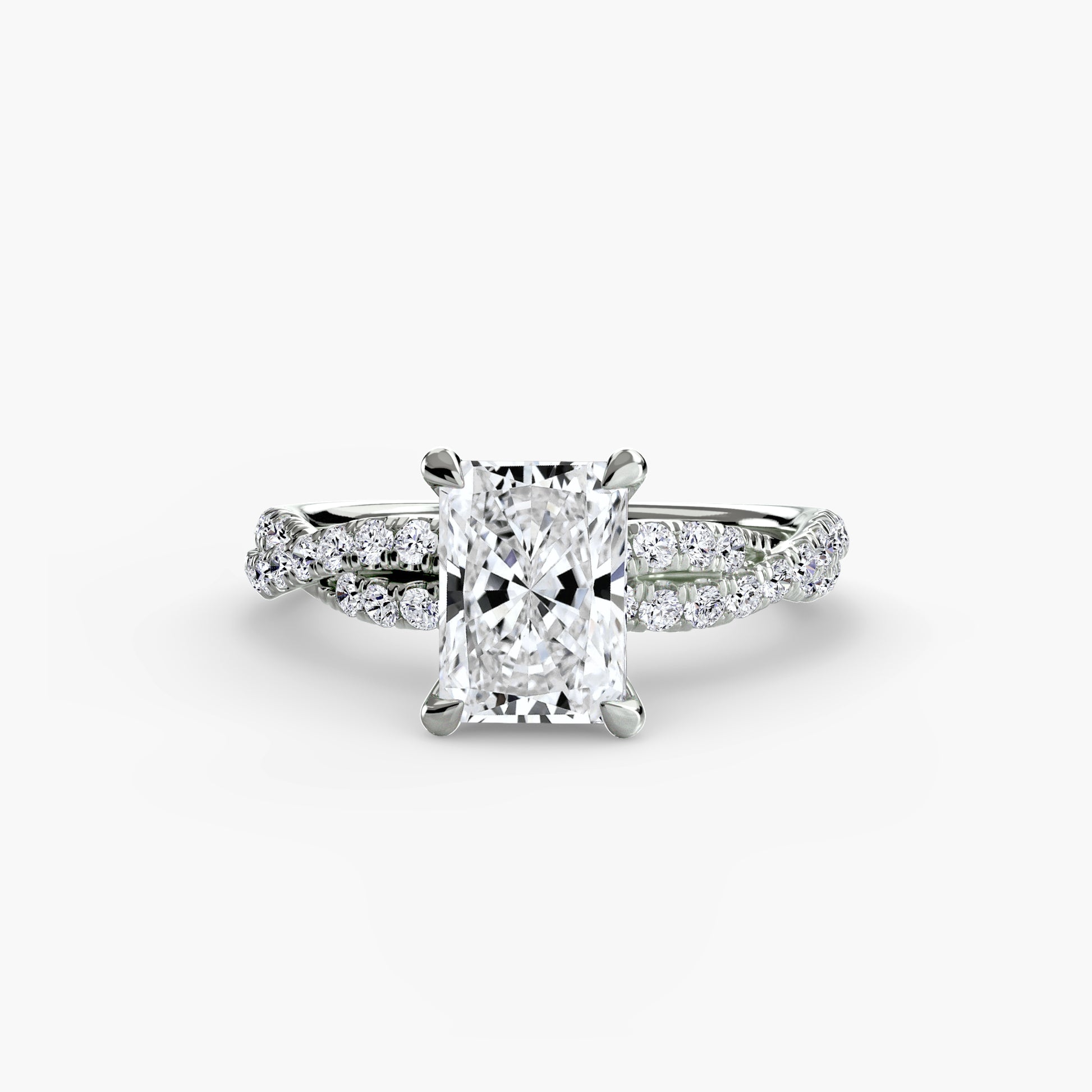 Le Solitaire Pavé Entrelacé
